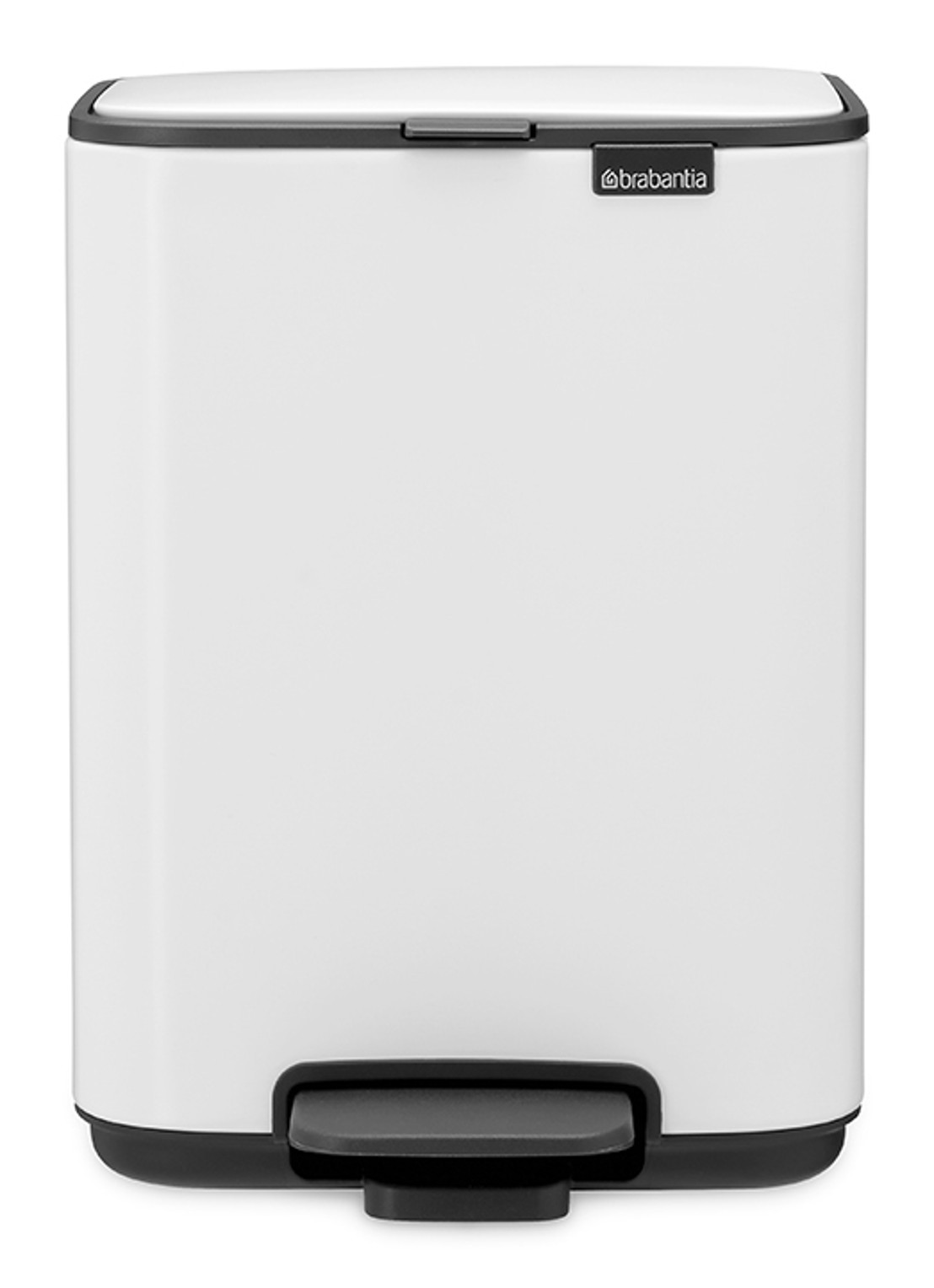 Brabantia Bo pedaalemmer 4 liter  - voorkant 2 wit