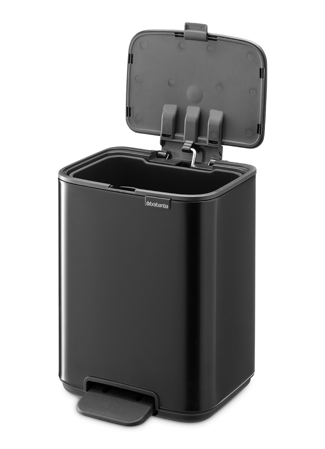 Brabantia Bo pedaalemmer 4 liter  - achterkant 7 zwart