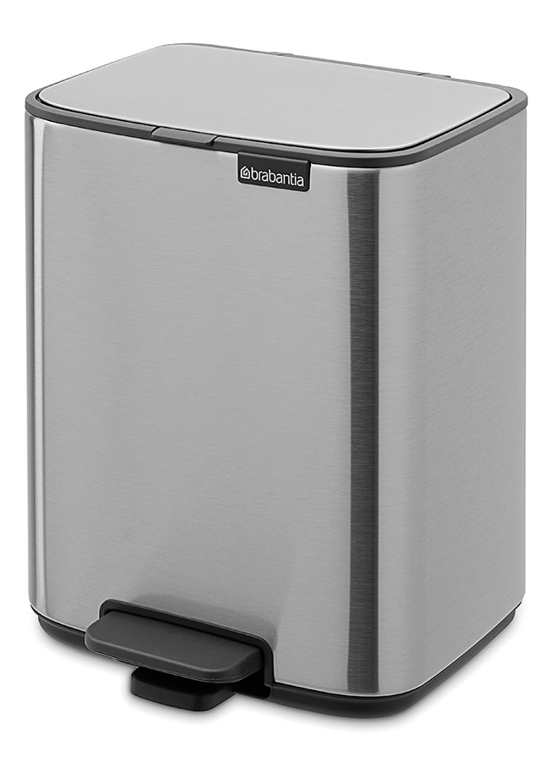 Brabantia Bo pedaalemmer 7 liter - voorkant 7 metallic