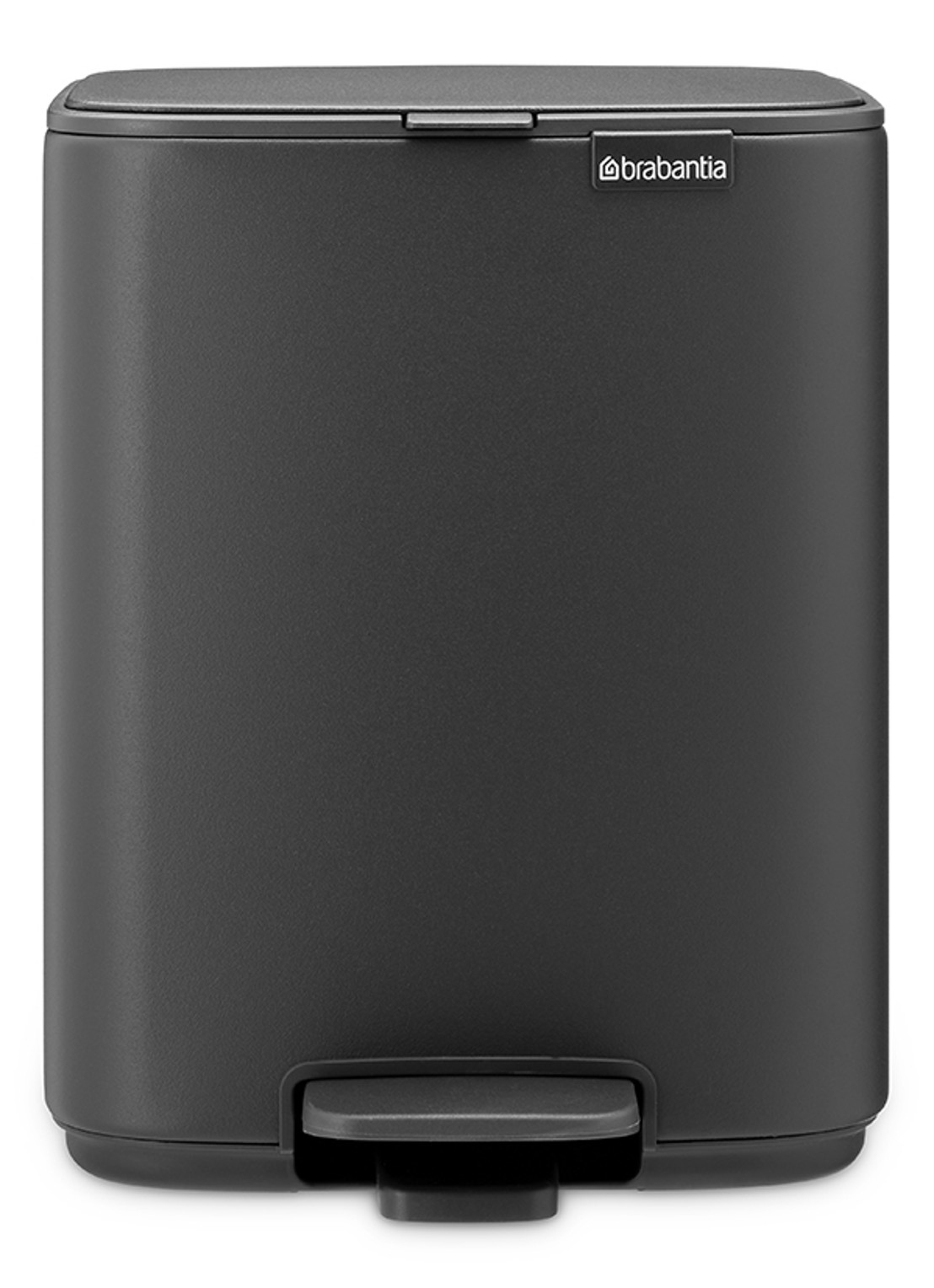 Brabantia Bo pedaalemmer 7 liter - voorkant 2 grijs