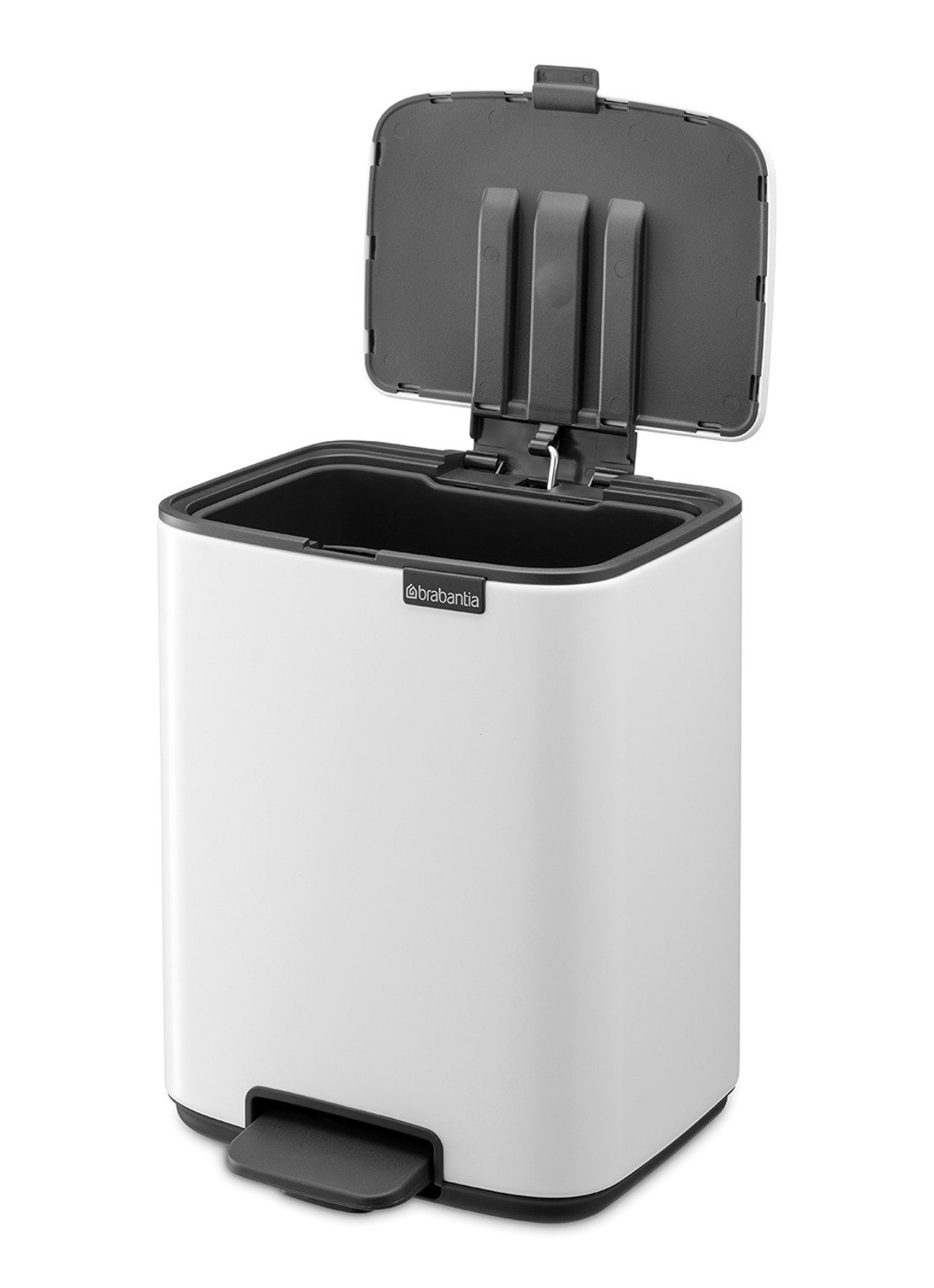 Brabantia Bo pedaalemmer 7 liter - achterkant wit