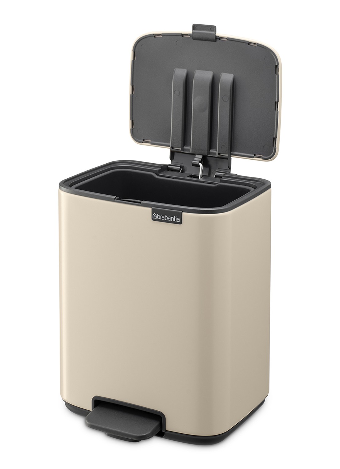Brabantia Bo pedaalemmer 7 liter - achterkant 8 beige