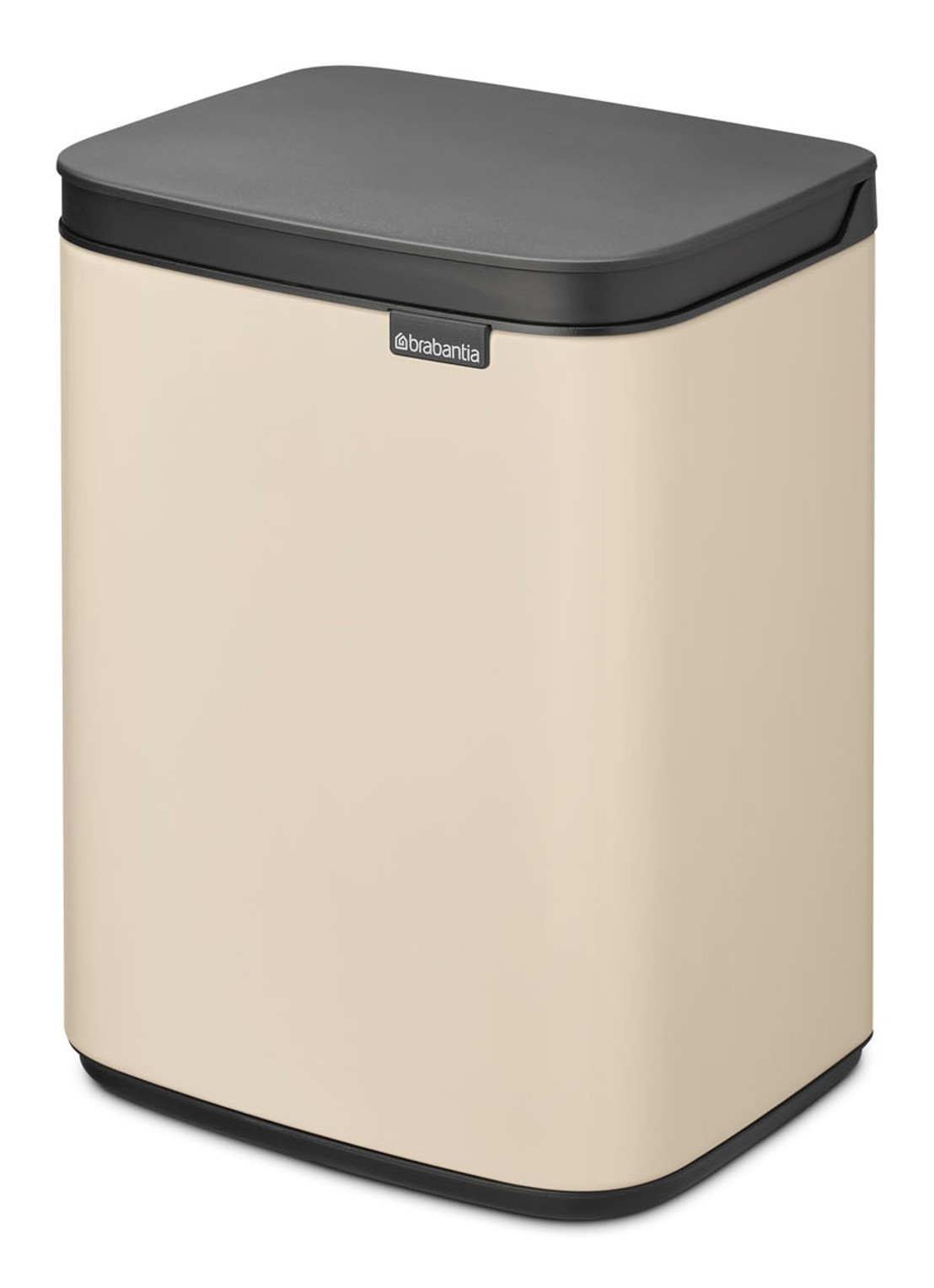 Brabantia Bo prullenbak met deksel 4 liter - detail beige