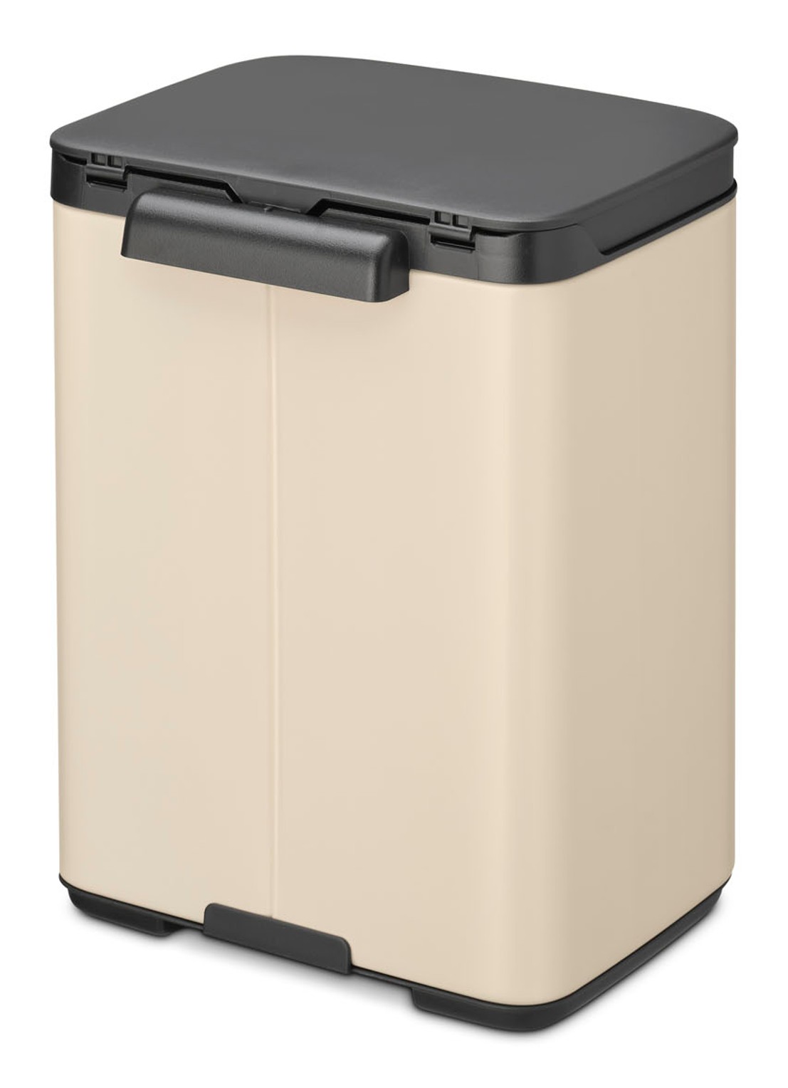 Brabantia Bo prullenbak met deksel 4 liter - detail 2 beige