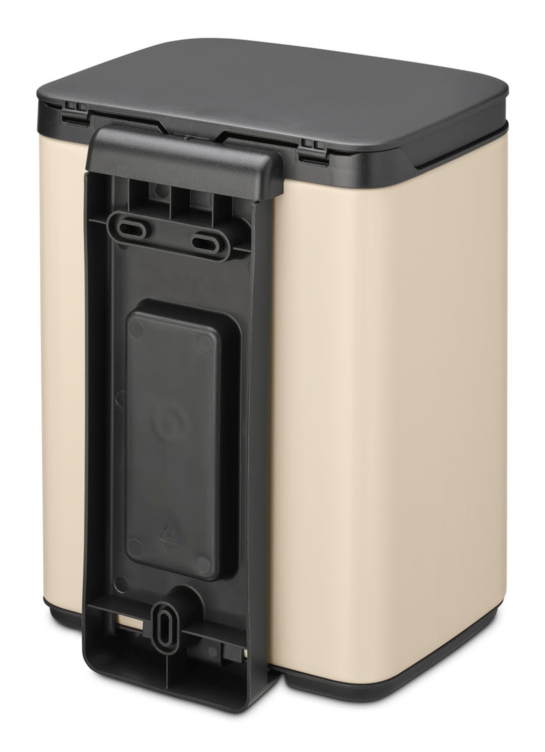 Brabantia Bo prullenbak met deksel 4 liter - detail 3 beige