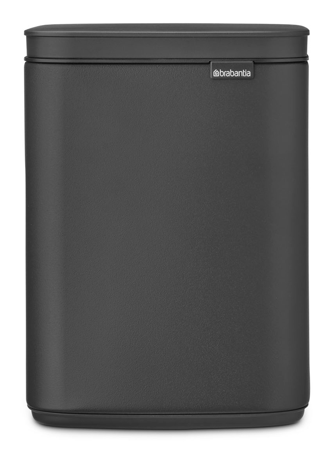 Brabantia Bo prullenbak met deksel 4 liter - voorkant 7 antraciet