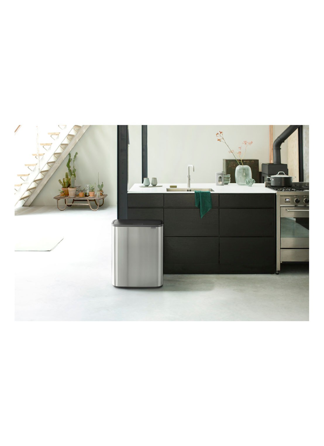 Brabantia Bo Touch Bin  duo prullenbak met deksel  2 x 30 liter - detail 5 zilver