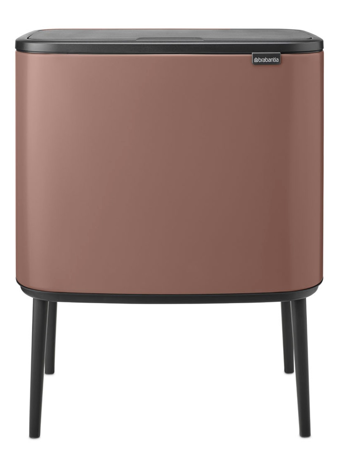 Brabantia Bo Touch Bin prullenbak 11 + 23 liter - voorkant taupe