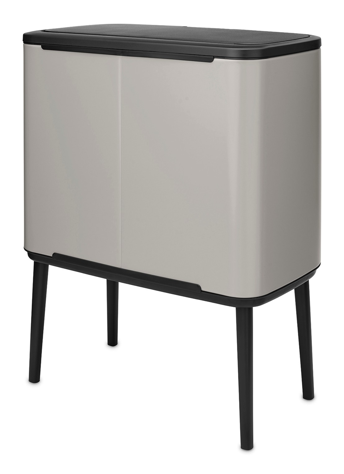 Brabantia Bo Touch Bin prullenbak 11 + 23 liter - achterkant 8 middengrijs