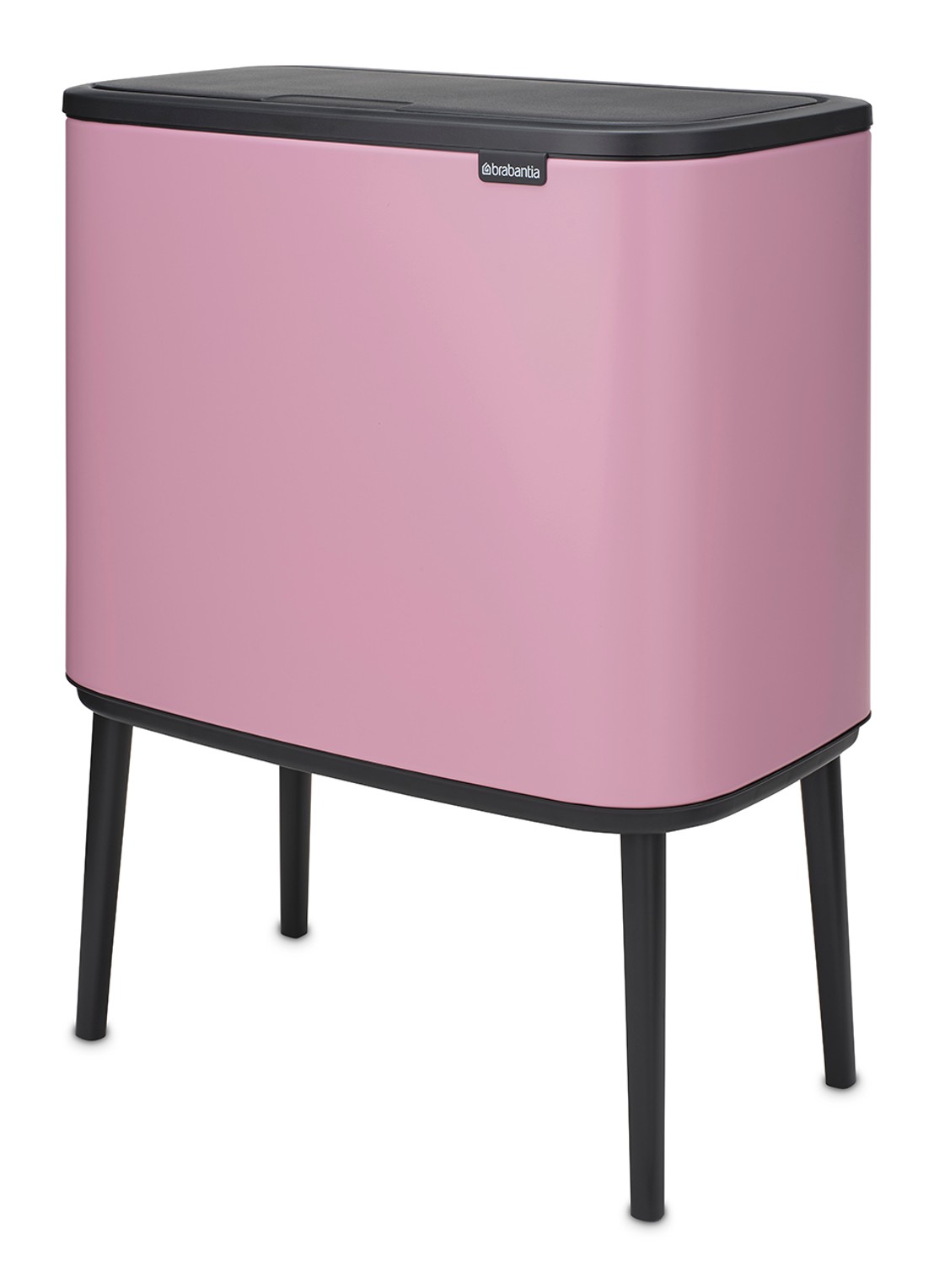 Brabantia Bo Touch Bin prullenbak 11 + 23 liter - voorkant 2 donkerroze