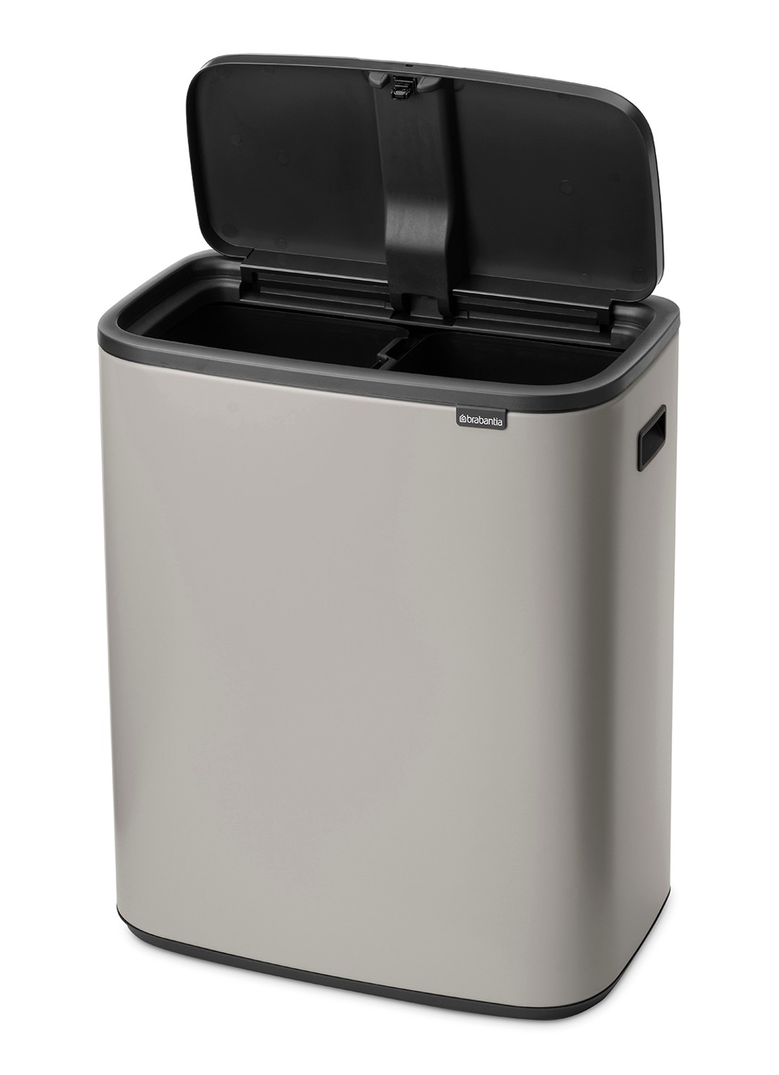 Brabantia Bo Touch Bin prullenbak 2 x 30 liter - detail 5 middengrijs