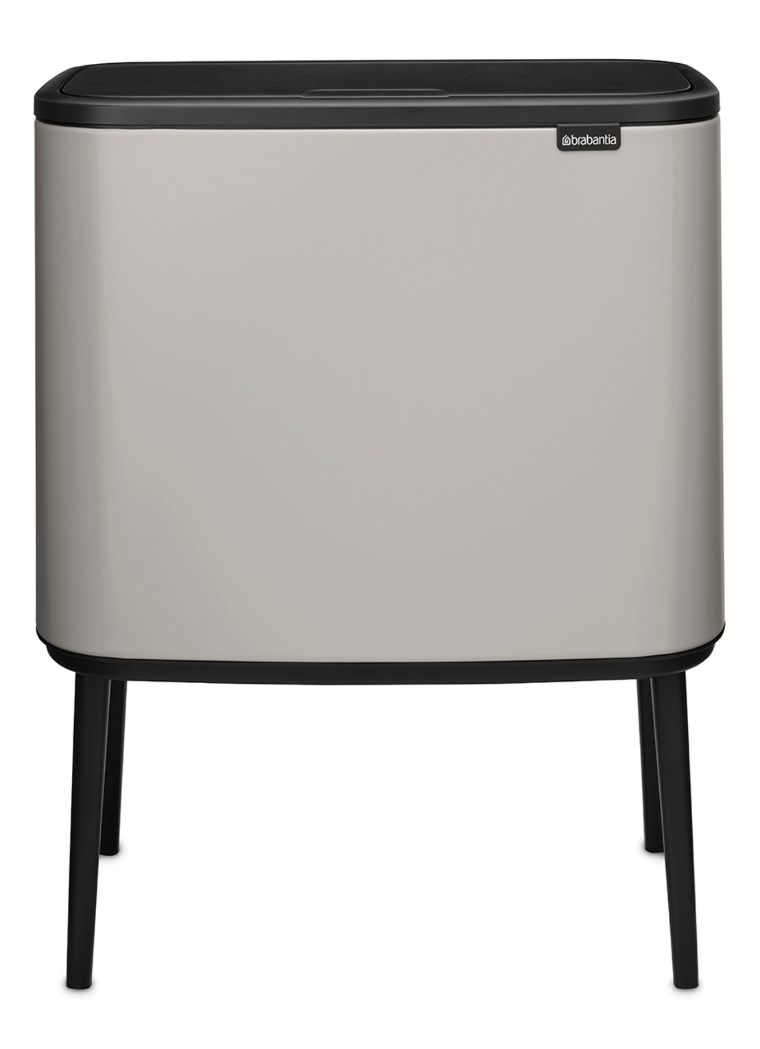 Brabantia Bo Touch Bin prullenbak 36 liter - voorkant middengrijs