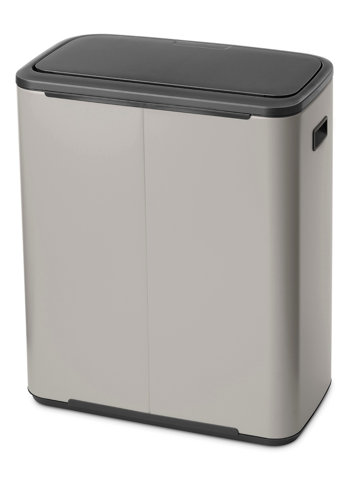Brabantia Bo Touch Bin prullenbak 60 liter - achterkant 8 middengrijs