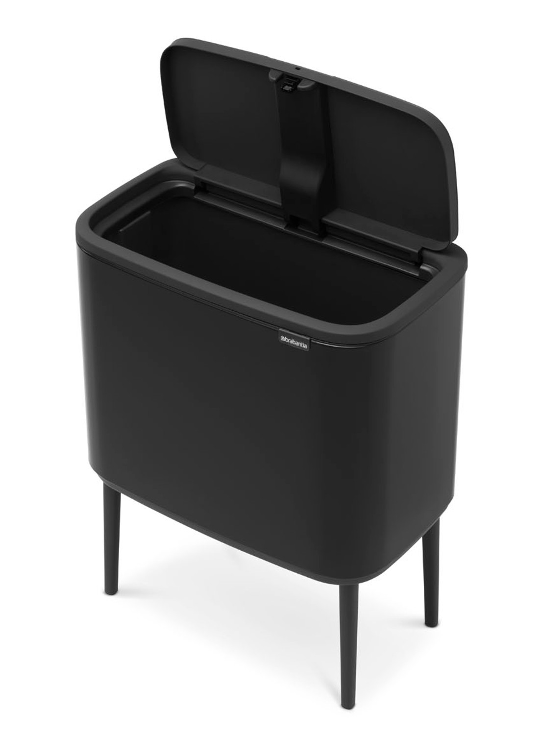 Brabantia Bo Touch Bin prullenbak met deksel op pootjes 36 liter - detail 4 zwart