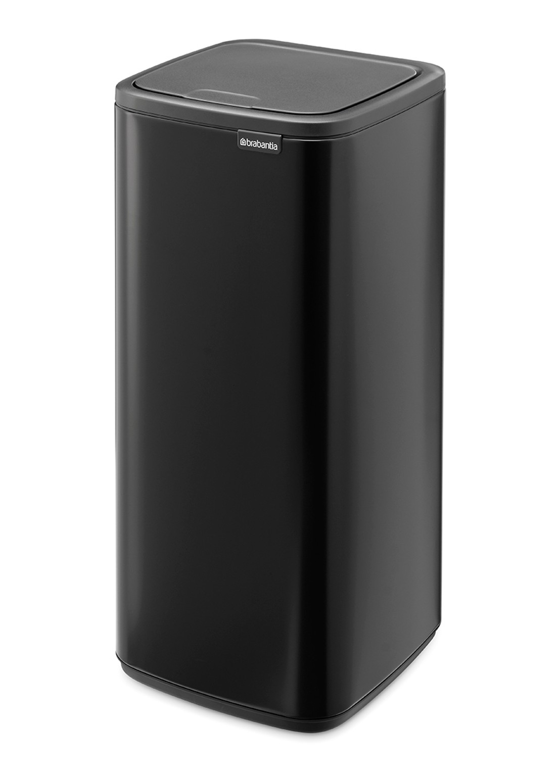 Brabantia Bo touch prullenbak 30 liter - voorkant zwart