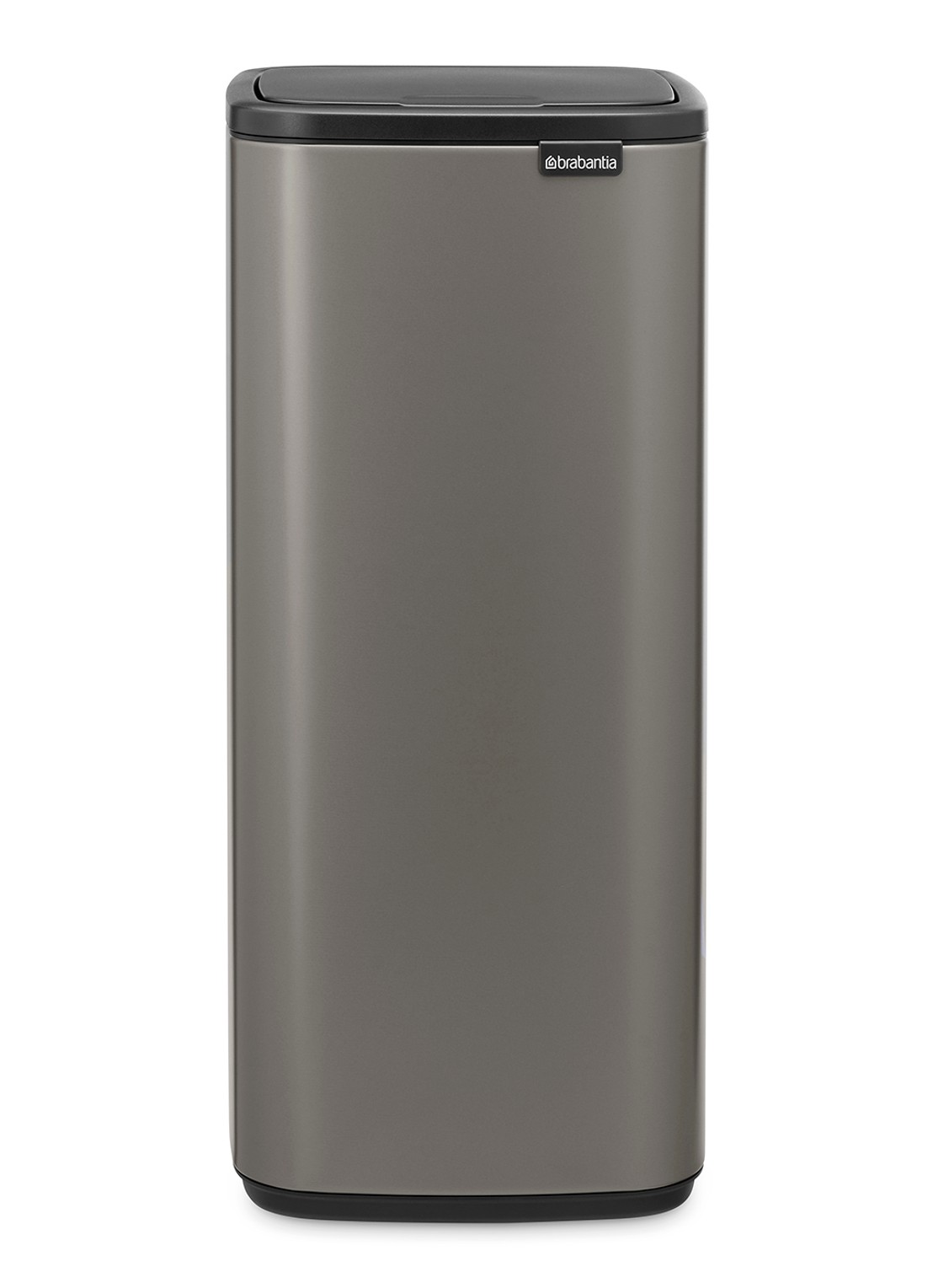 Brabantia Bo touch prullenbak 30 liter - voorkant 8 grijs