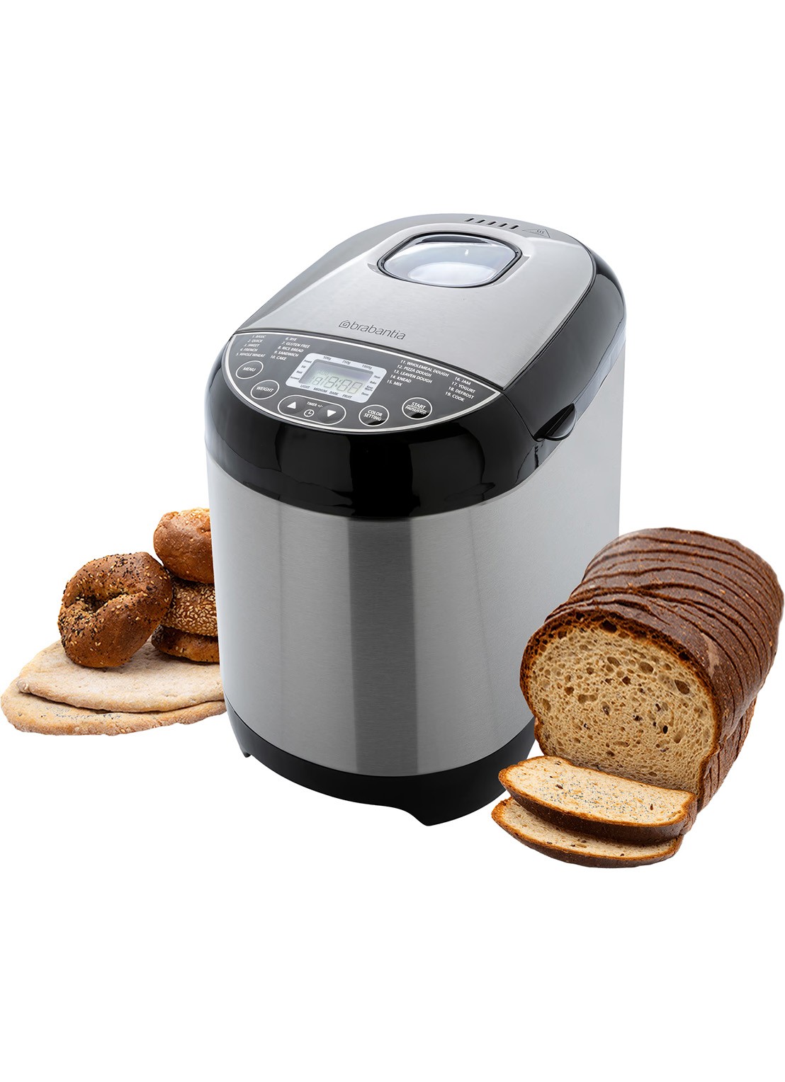 Brabantia Broodbakmachine BBEK1114 - voorkant 5 zilver