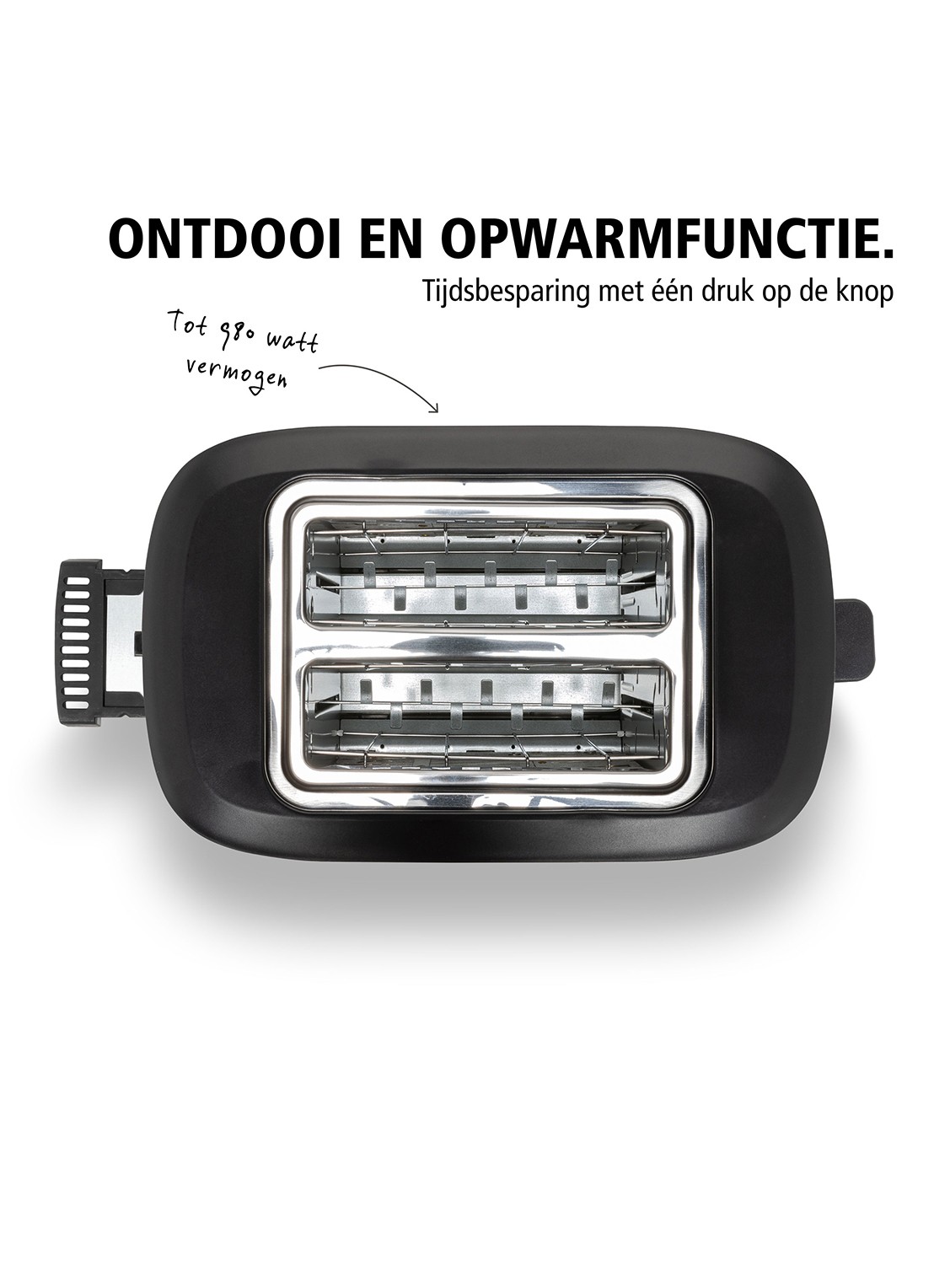 Brabantia Broodrooster BBEK1027 - achterkant 8 zwart