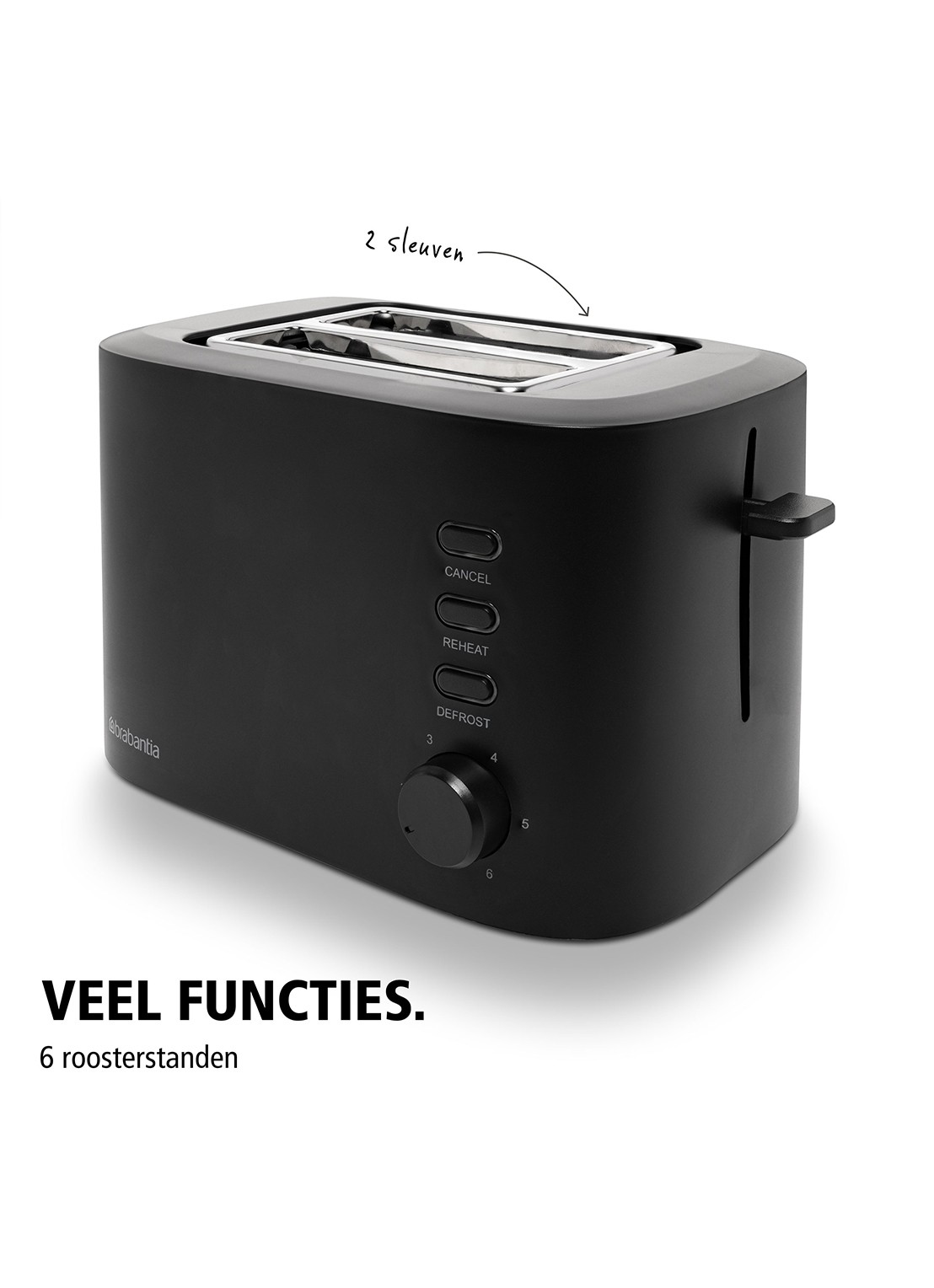 Brabantia Broodrooster BBEK1027 - detail 4 zwart