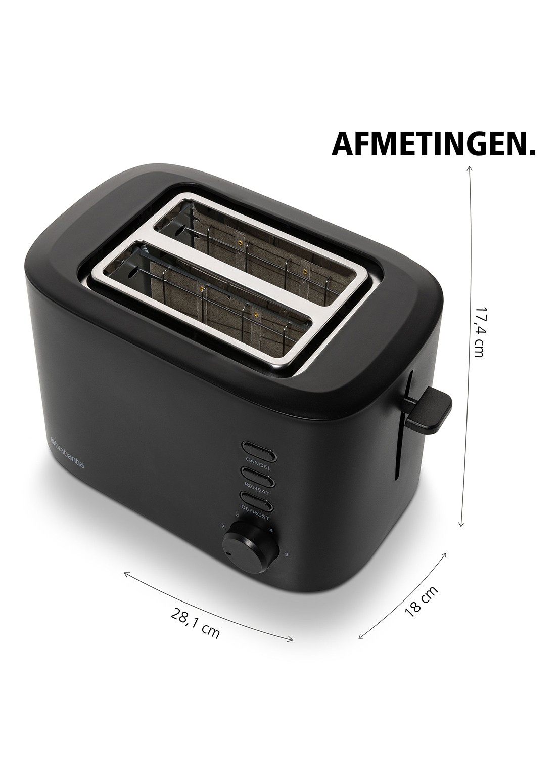 Brabantia Broodrooster BBEK1027 - detail 7 zwart