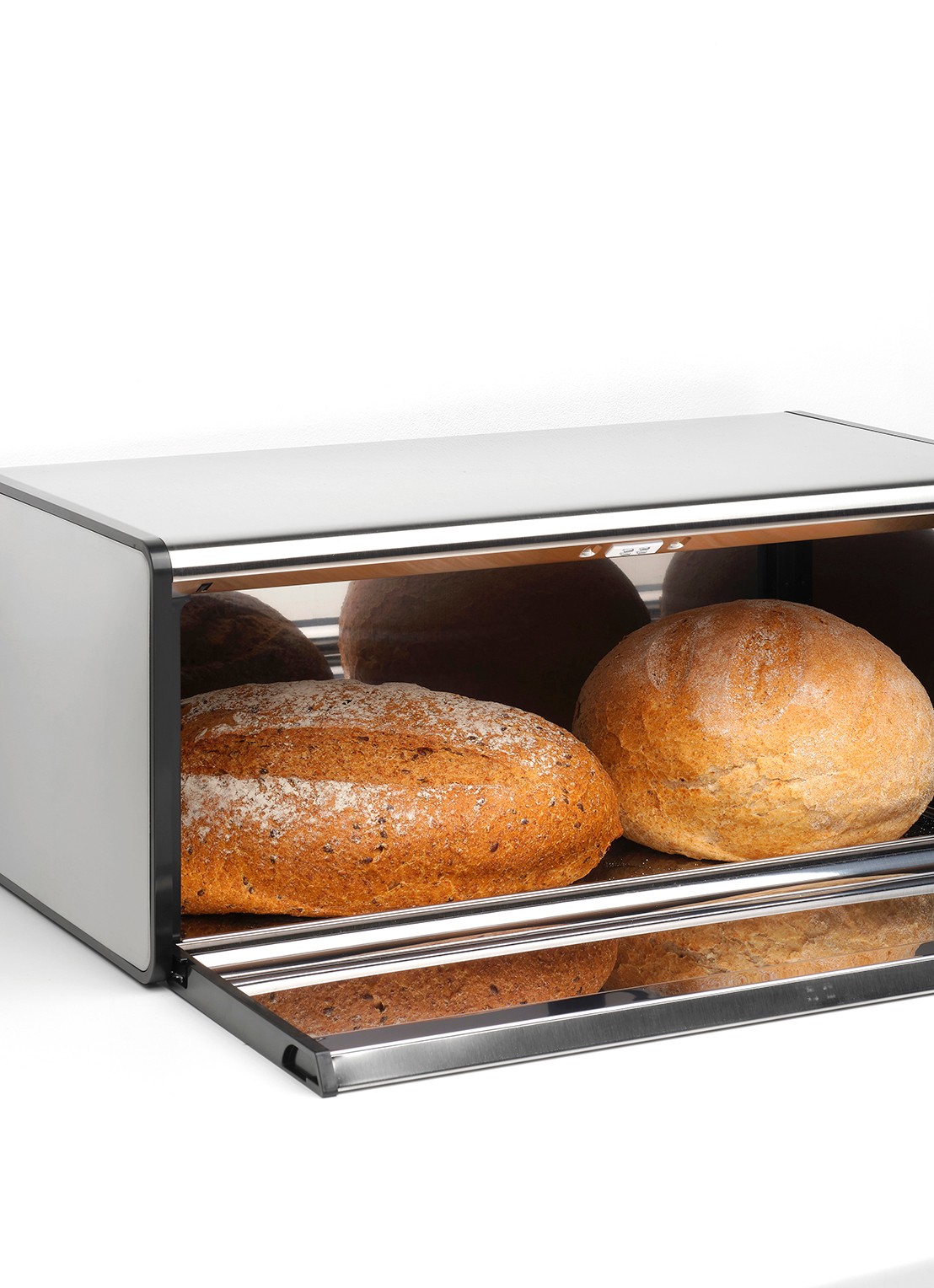 Brabantia  Broodtrommel 46,5 cm - voorkant 2 lichtgrijs