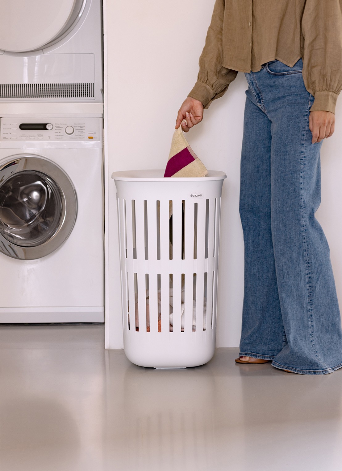Brabantia Collect-It wasmand 55 liter set van 2 - detail 6 wit
