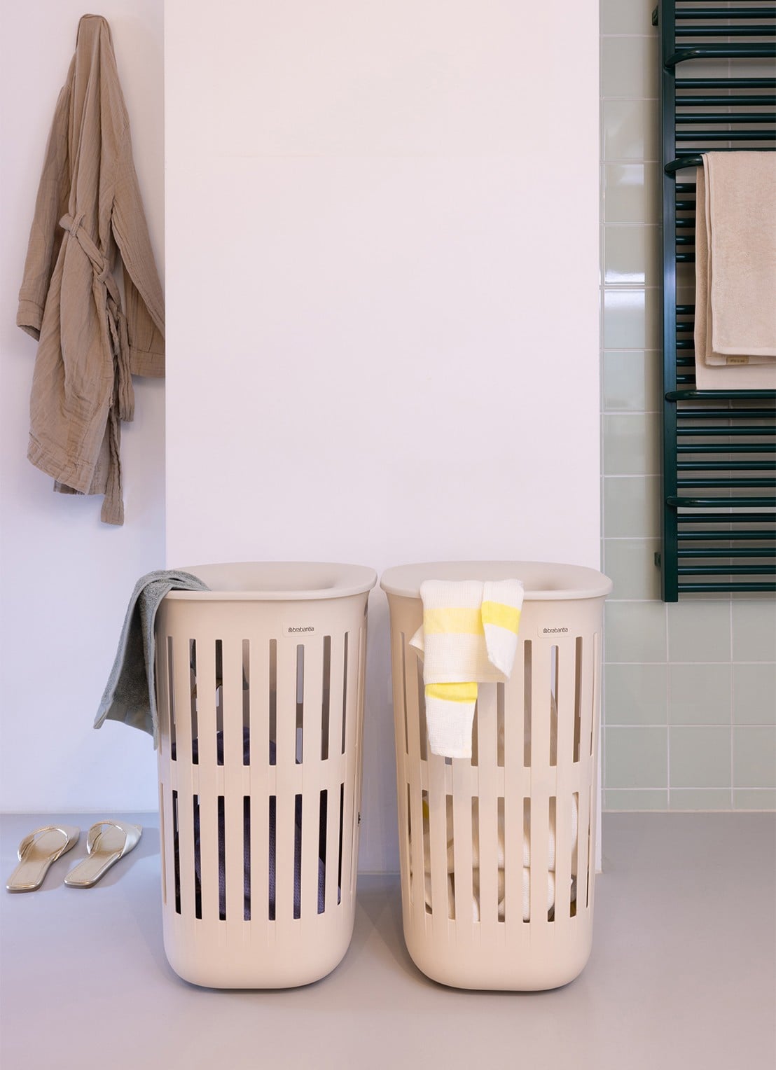 Brabantia Collect-It wasmand 55 liter set van 2 - detail 7 beige