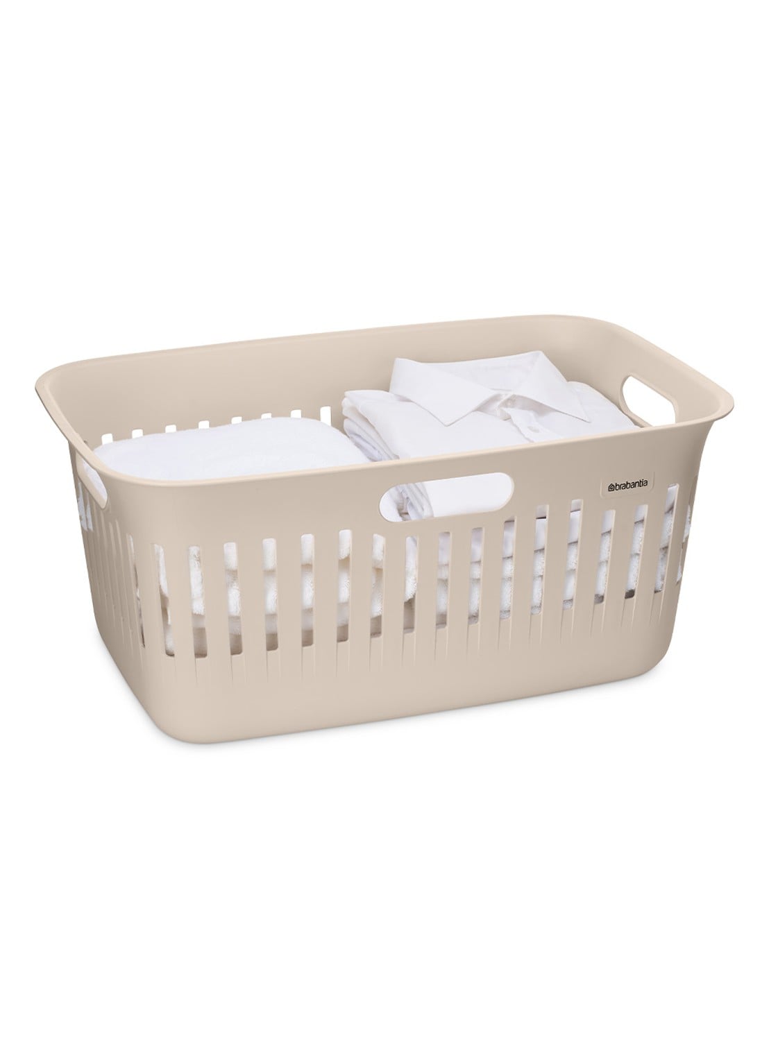 Brabantia Collect-It wasmand met deksel 40 liter set van 2 - detail beige