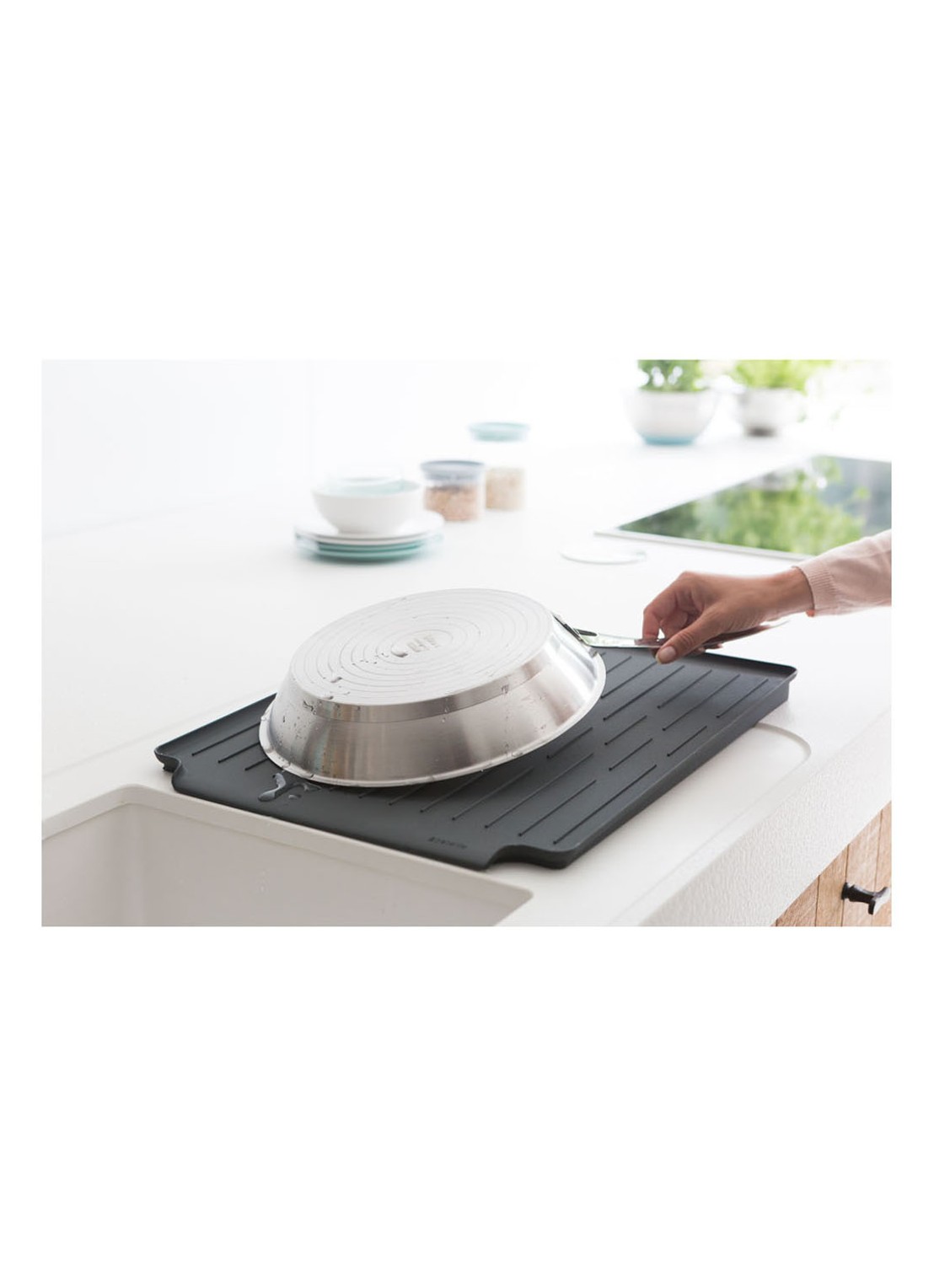 Brabantia Dish afdruiprek - voorkant 2 donkergrijs