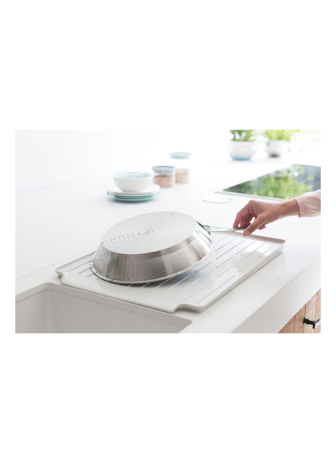 Brabantia Dish afdruiprek - voorkant 7 lichtgrijs