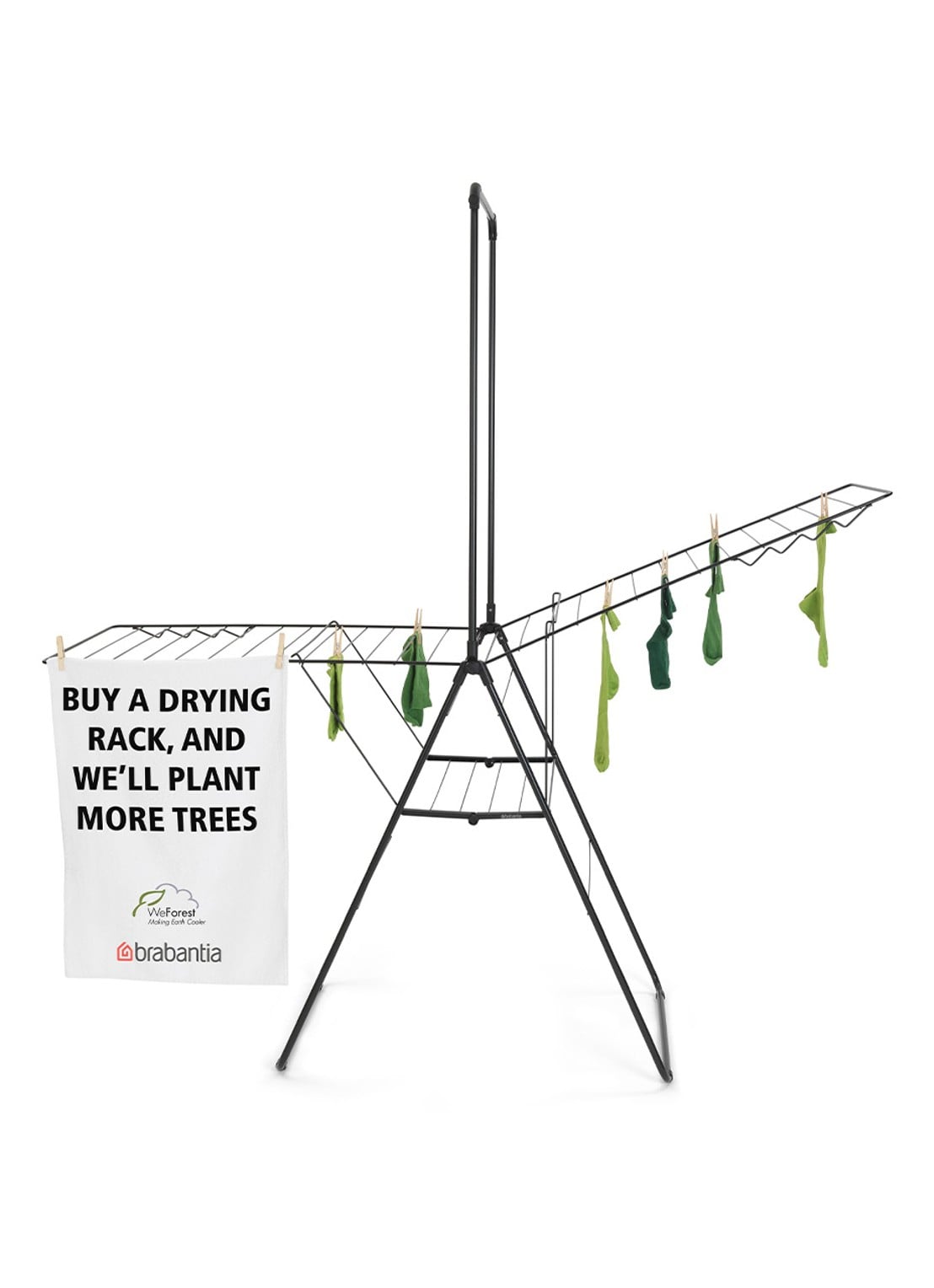 Brabantia HangOn droogrek 25 meter - detail 3 antraciet