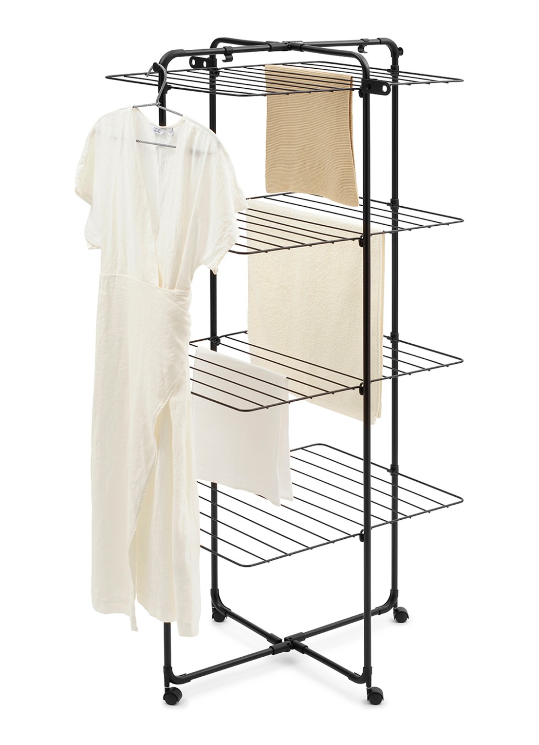 Brabantia HangOn droogtoren 30 meter - voorkant 2 zwart