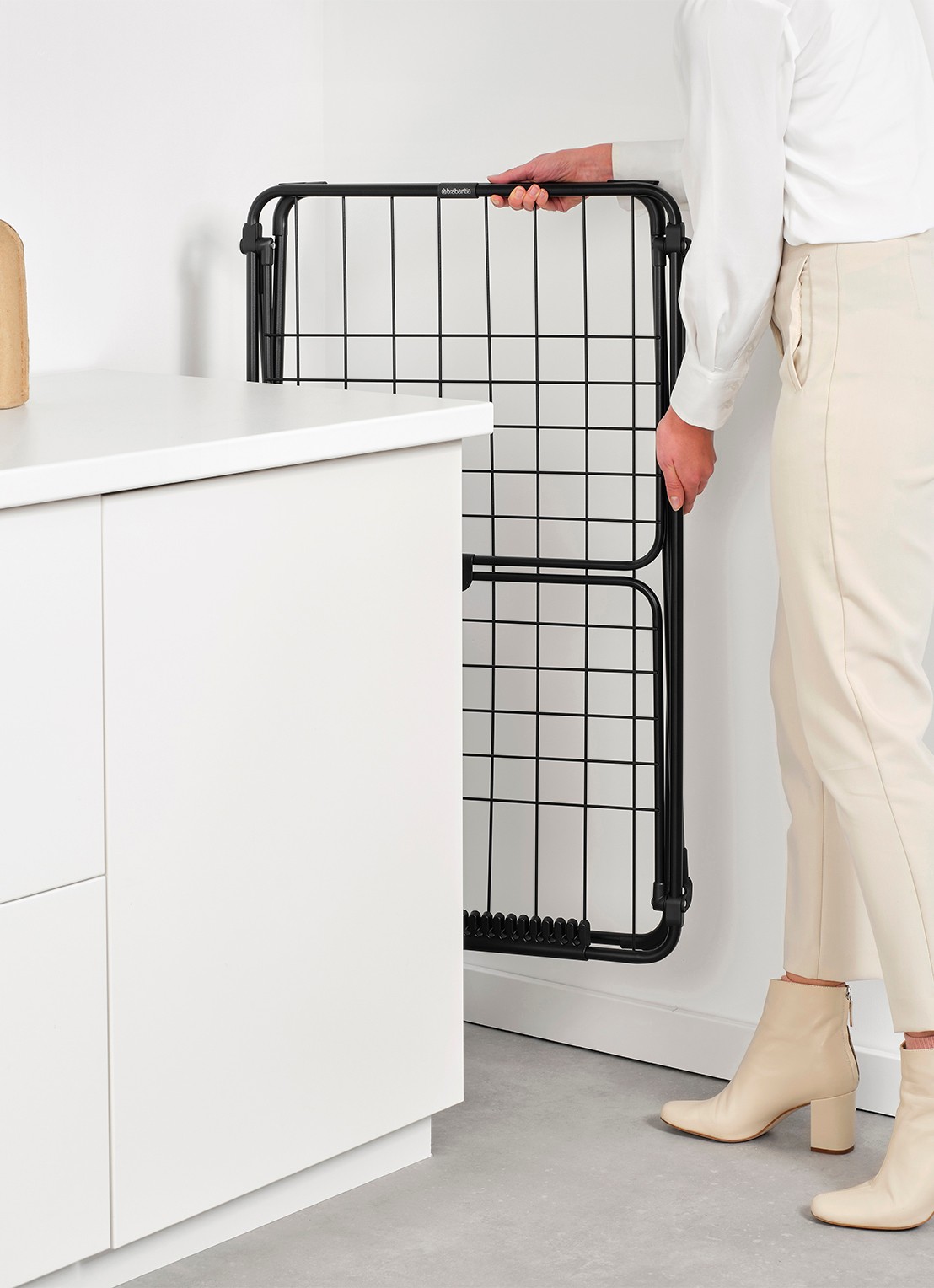 Brabantia HangOn Too droogrek 18 meter - detail 5 zwart