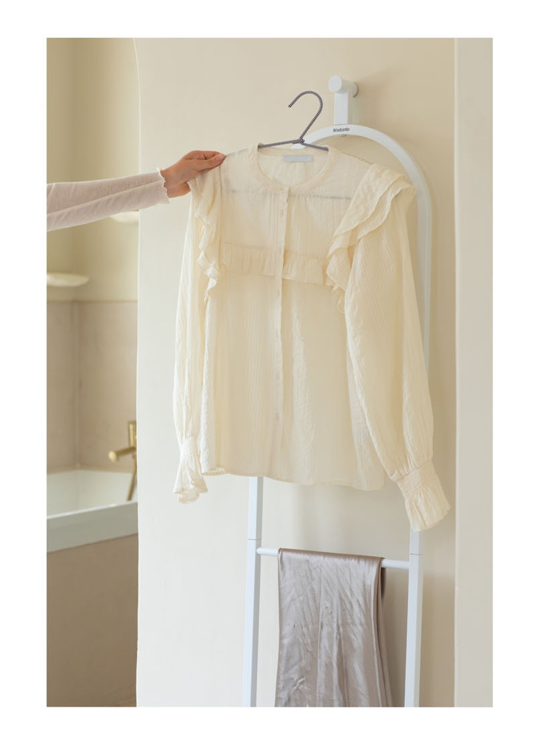 Brabantia Linn Dressboy kledinghouder 97 cm  - detail 2 wit