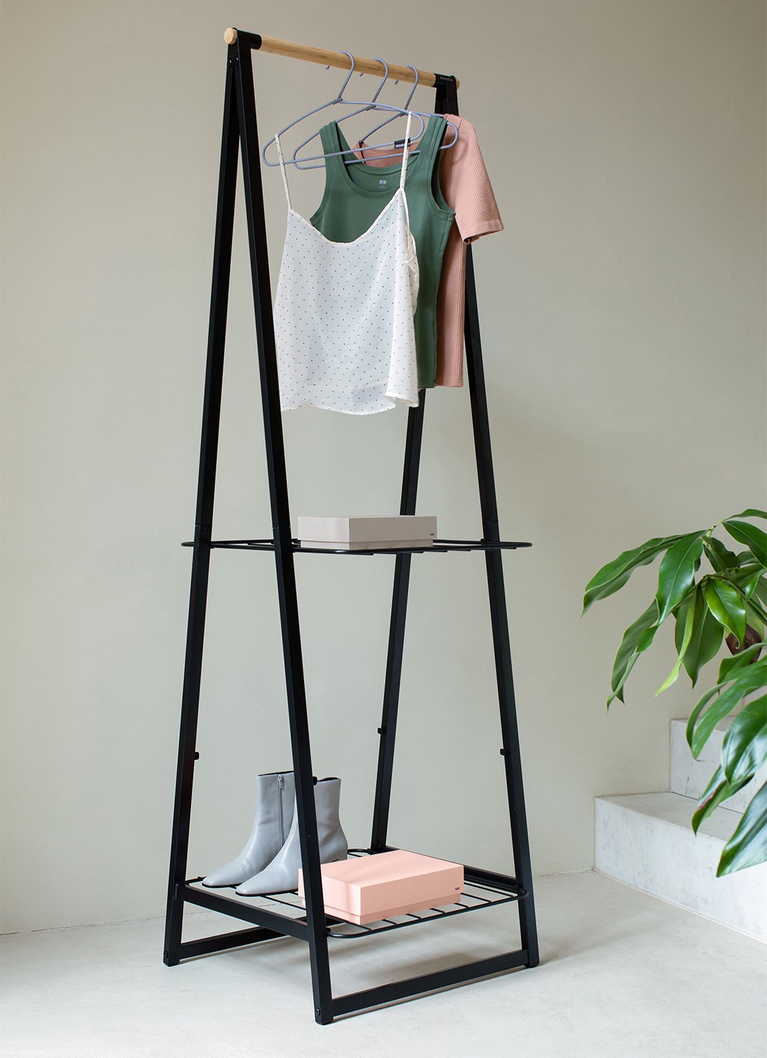 Brabantia Linn kledingrek 190 cm - detail 6 zwart