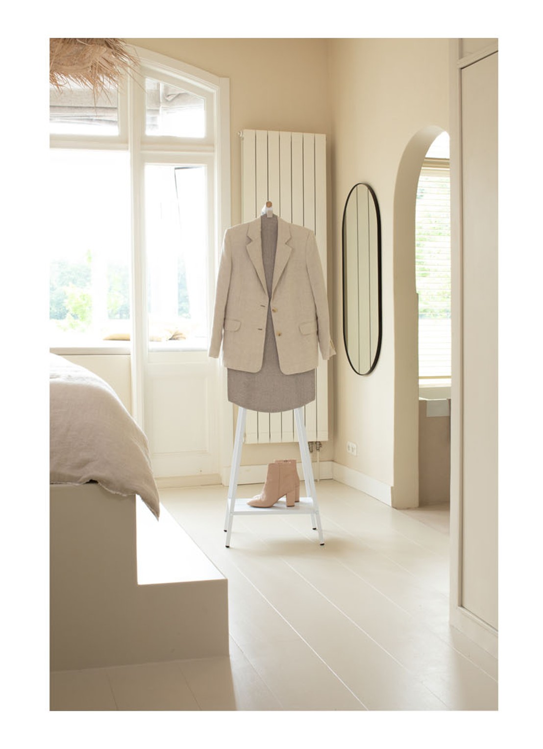 Brabantia Linn Refresh & Steam kledingstoombord 97 x 42 cm - voorkant 8 grijs