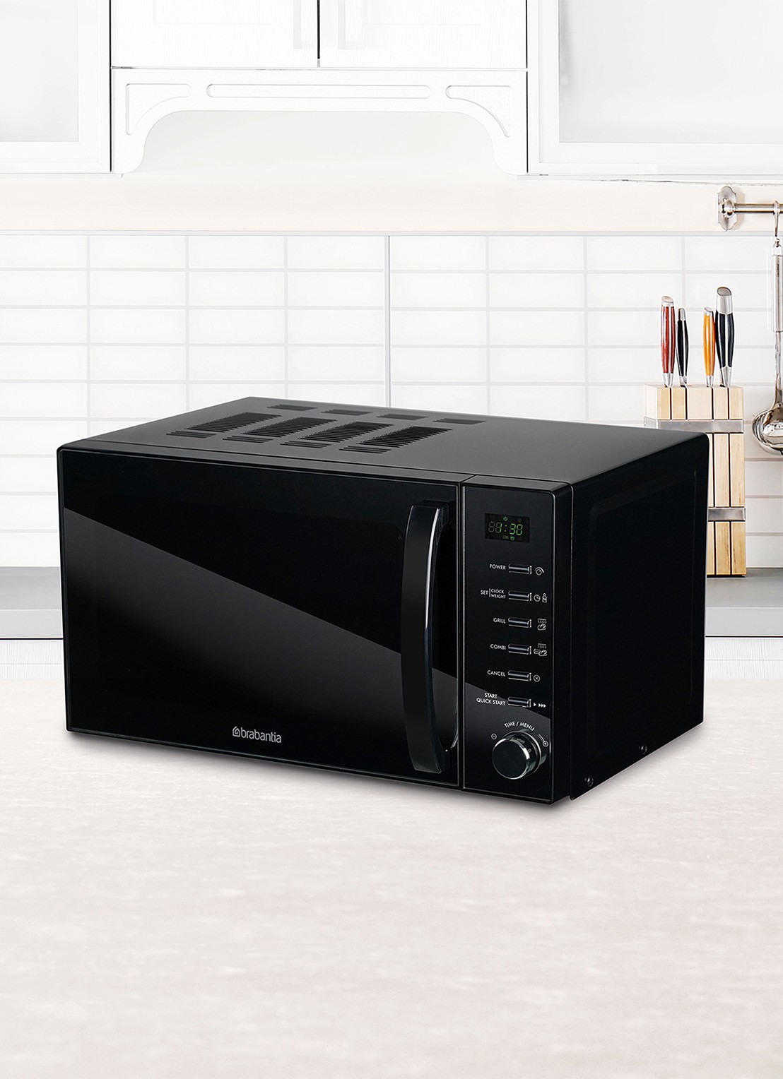 Brabantia Magnetron met Grill BBEK1145DG - voorkant 3 zwart