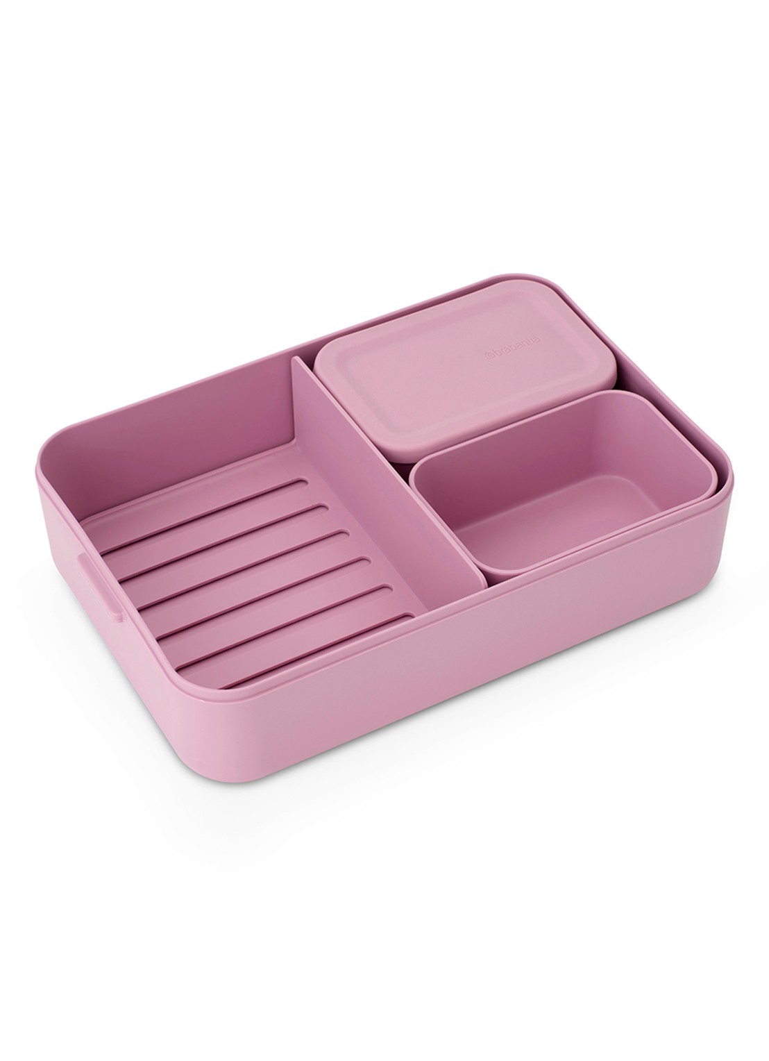 Brabantia Make & Take bento lunchbox/broodtrommel - detail 4 donkerroze