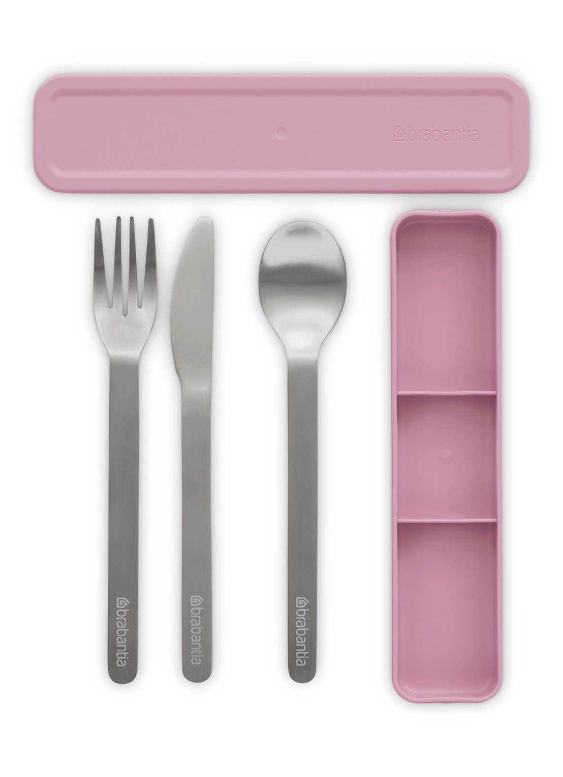 Brabantia Make & Take bestekset 3-delig - voorkant donkerroze