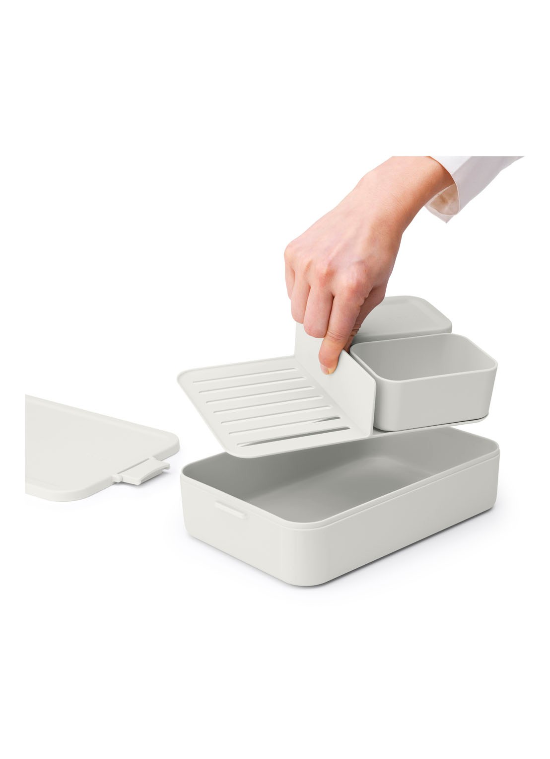 Brabantia Make & Take large lunchbox  - detail 5 lichtgrijs