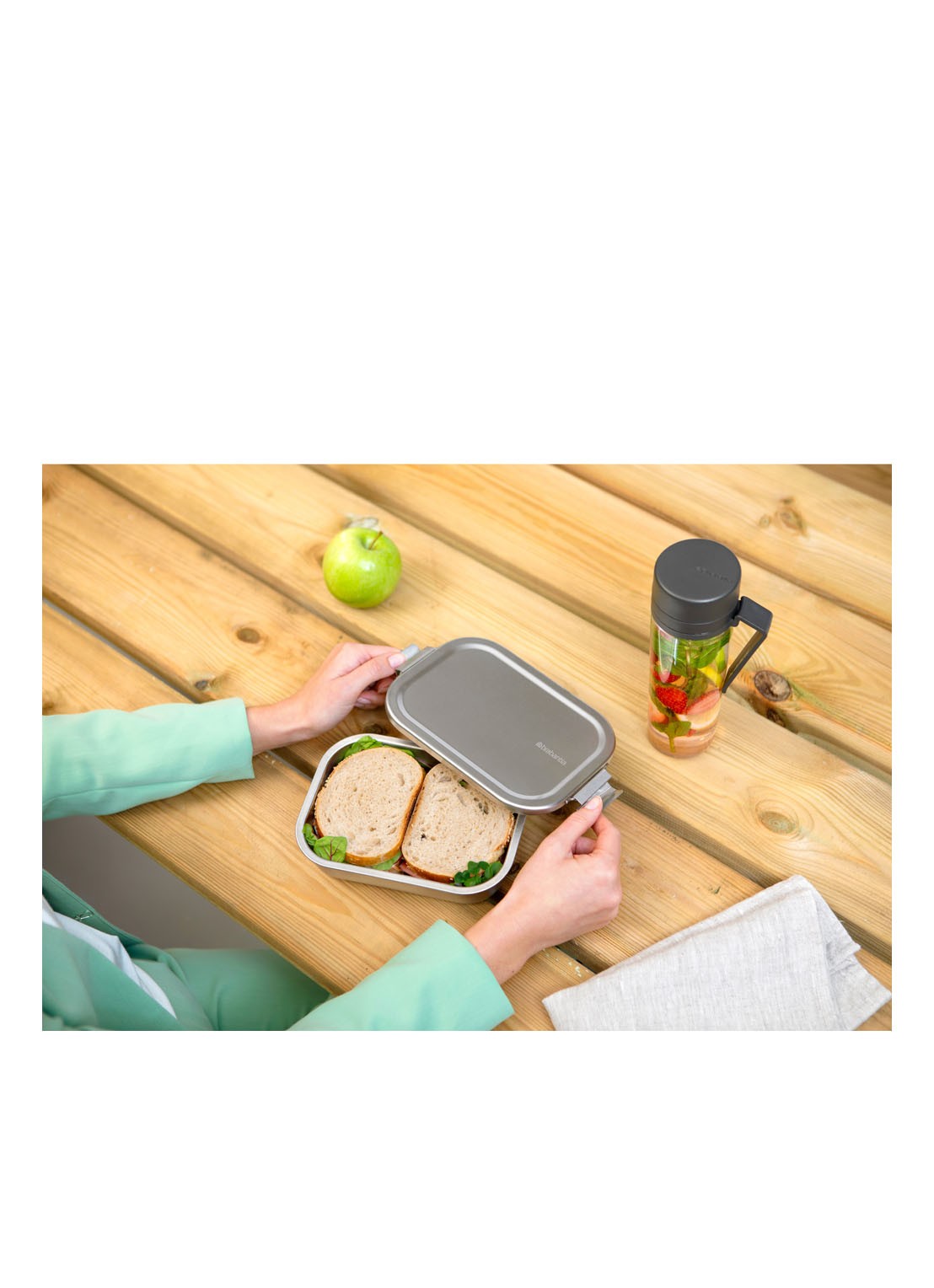 Brabantia Make & Take medium lunchbox - detail 7 metallic