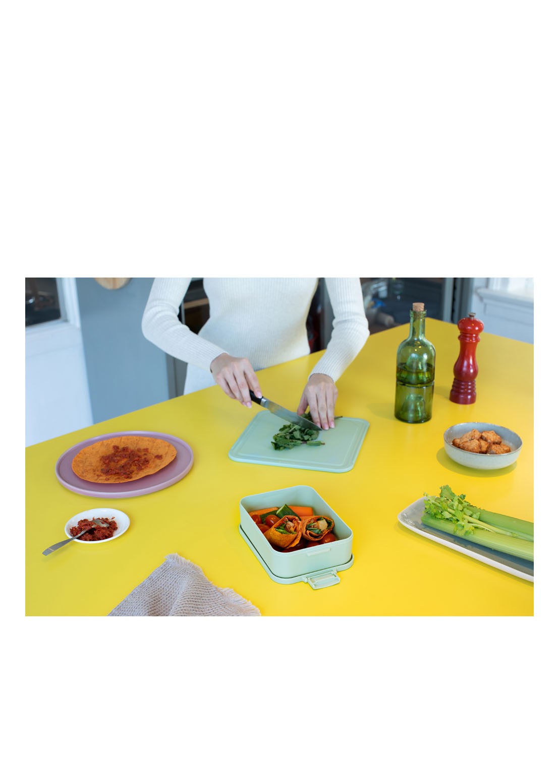 Brabantia Make & Take medium lunchbox  - detail 6 mint