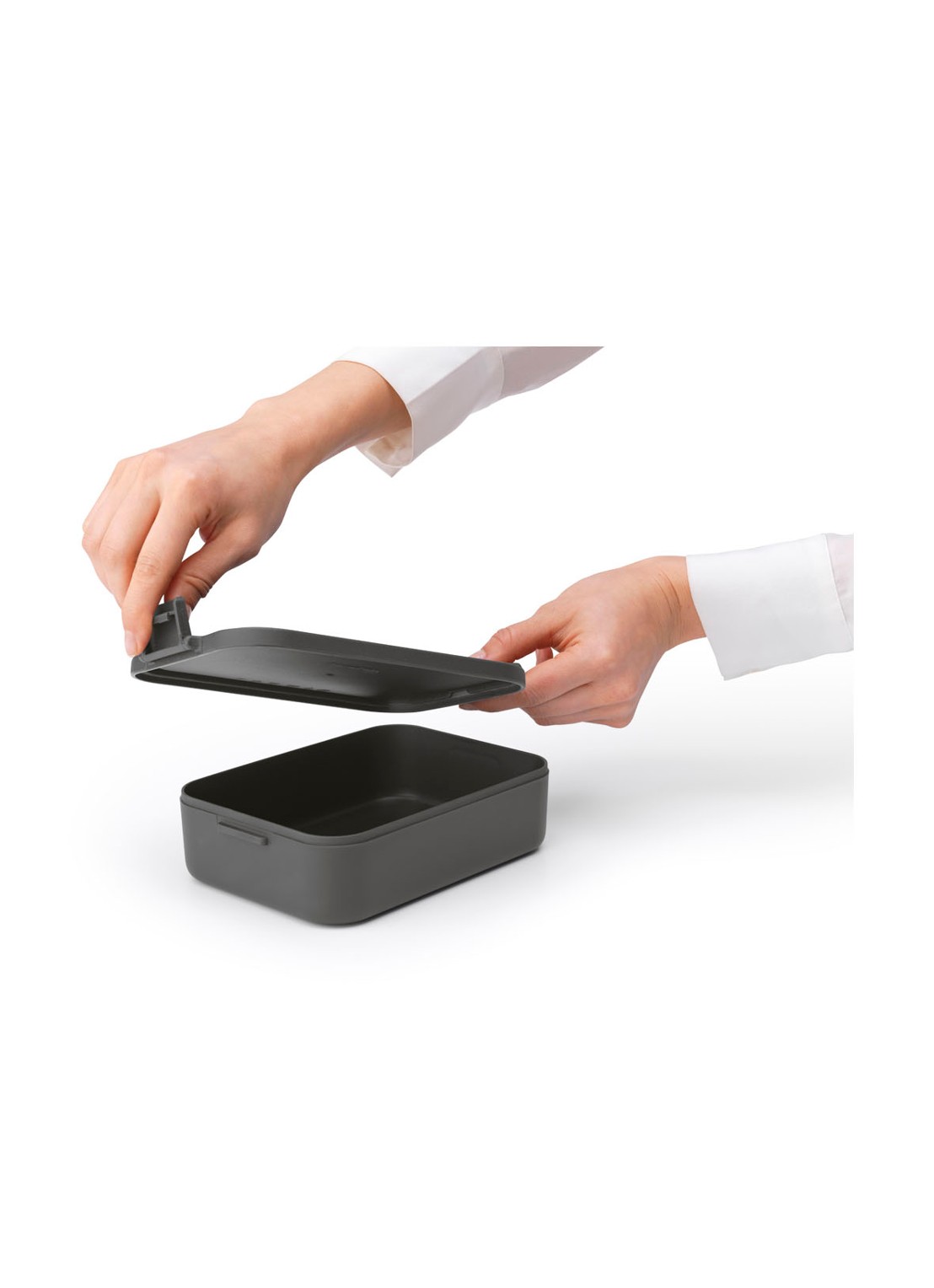 Brabantia Make & Take medium lunchbox  - achterkant 4 antraciet