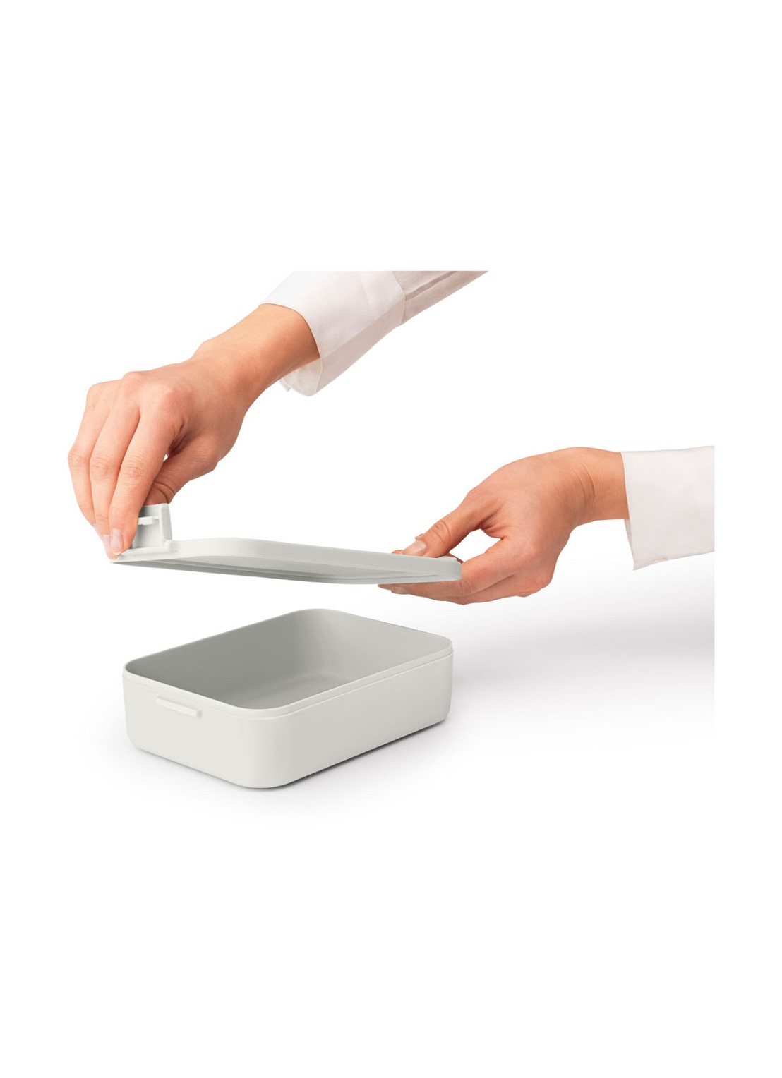 Brabantia Make & Take medium lunchbox  - achterkant 6 lichtgrijs