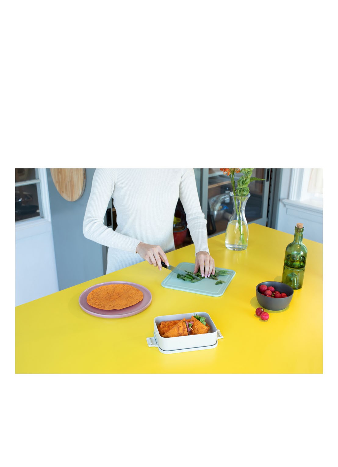 Brabantia Make & Take medium lunchbox  - detail 5 lichtgrijs