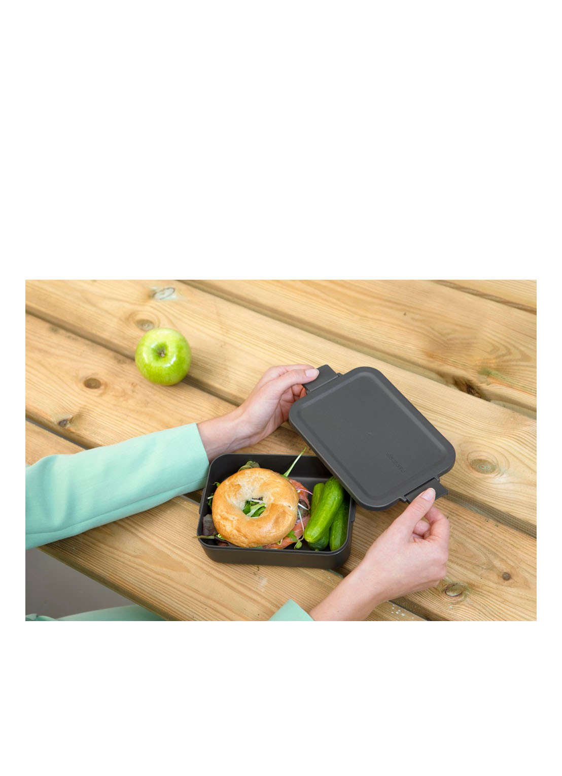 Brabantia Make & Take ontbijt- en lunchset 3-delig - detail 4 donkergrijs