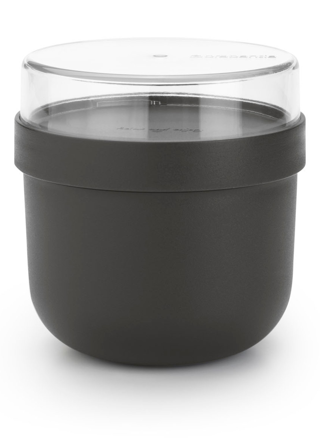 Brabantia Make & Take ontbijtkom 0,5 L  - voorkant antraciet
