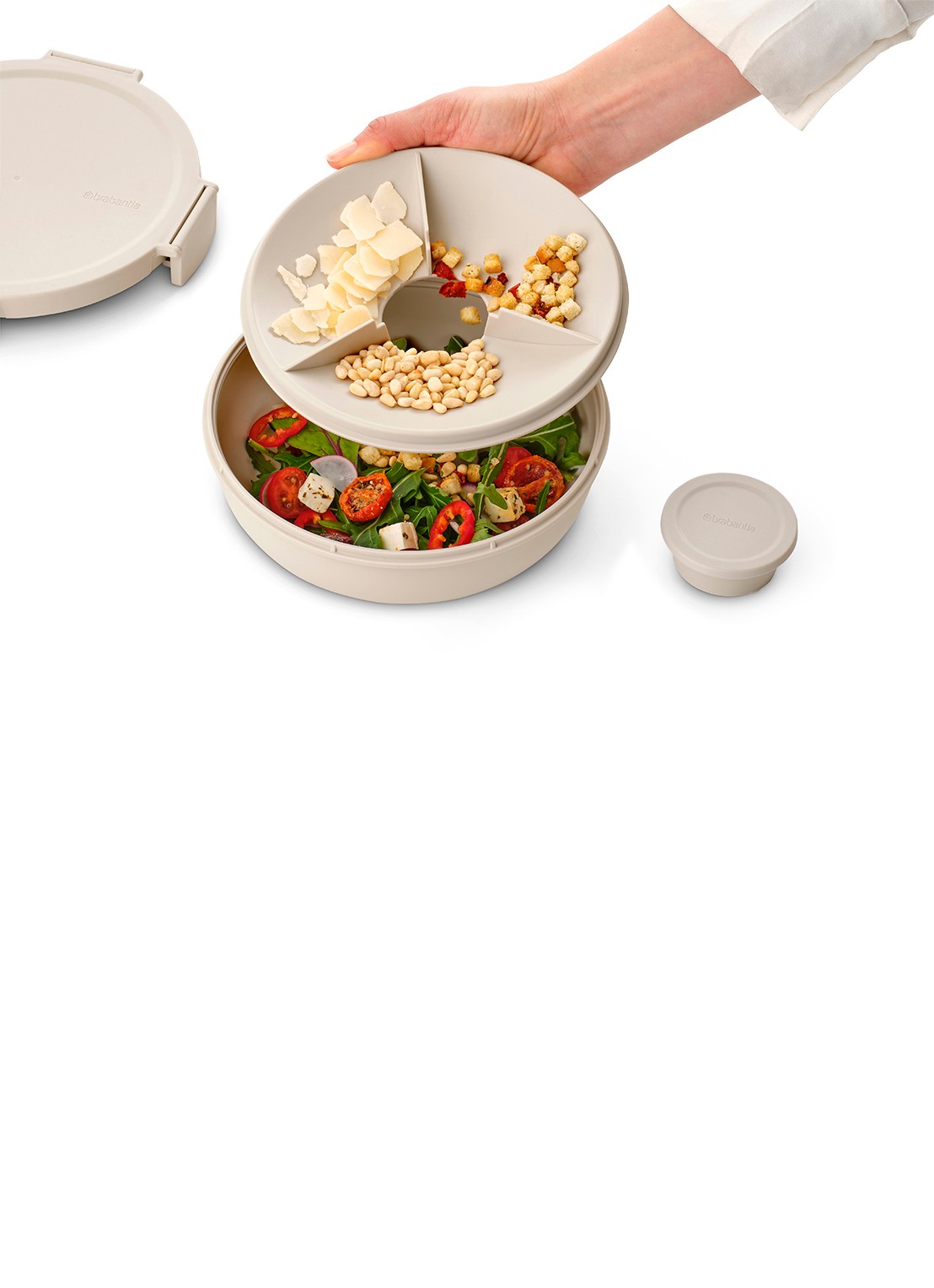 Brabantia Make & Take Salade Lunchbox To Go 1,3 liter - detail 3 beige