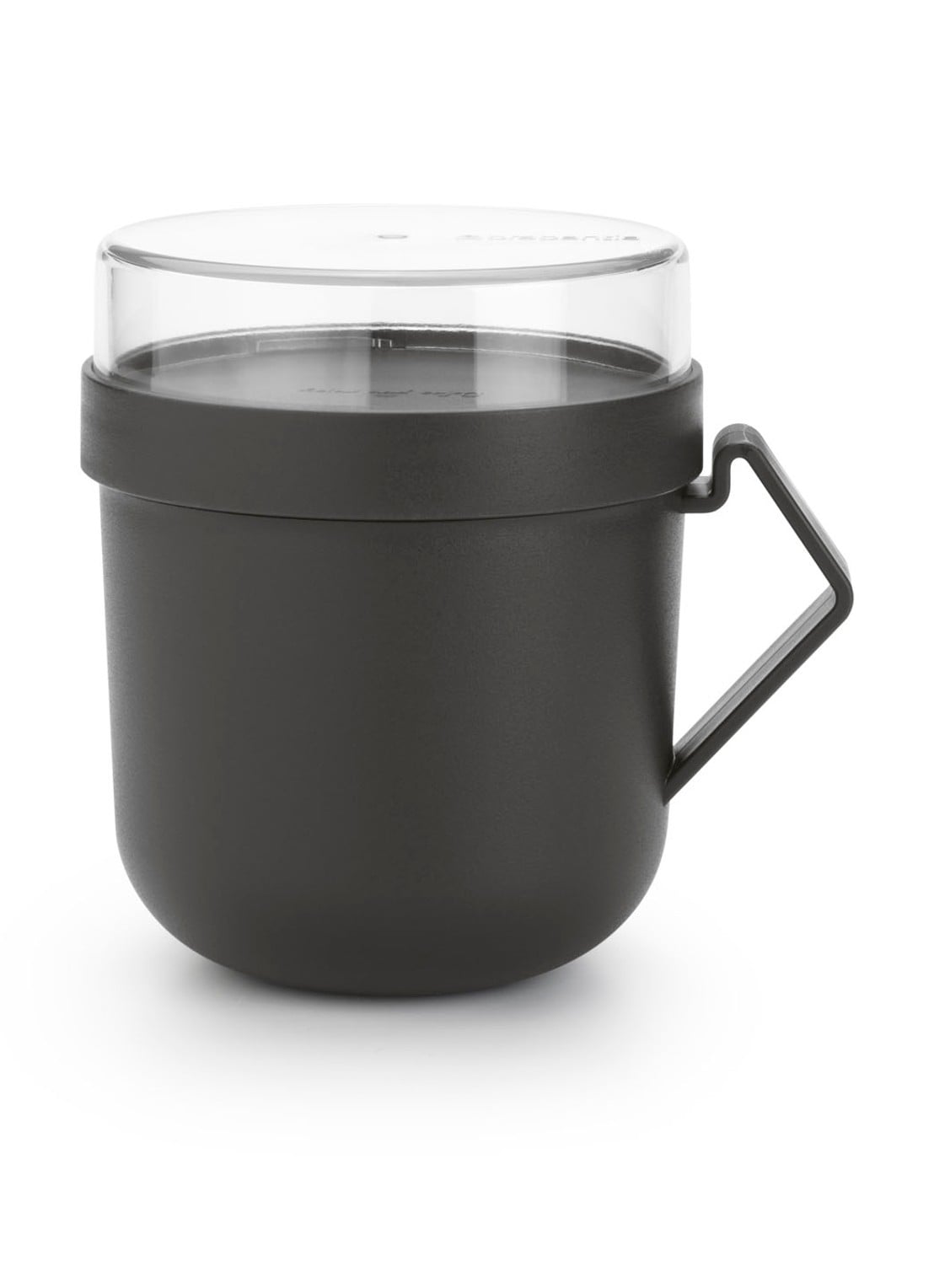 Brabantia Make & Take soepbeker 60 cl - voorkant zwart