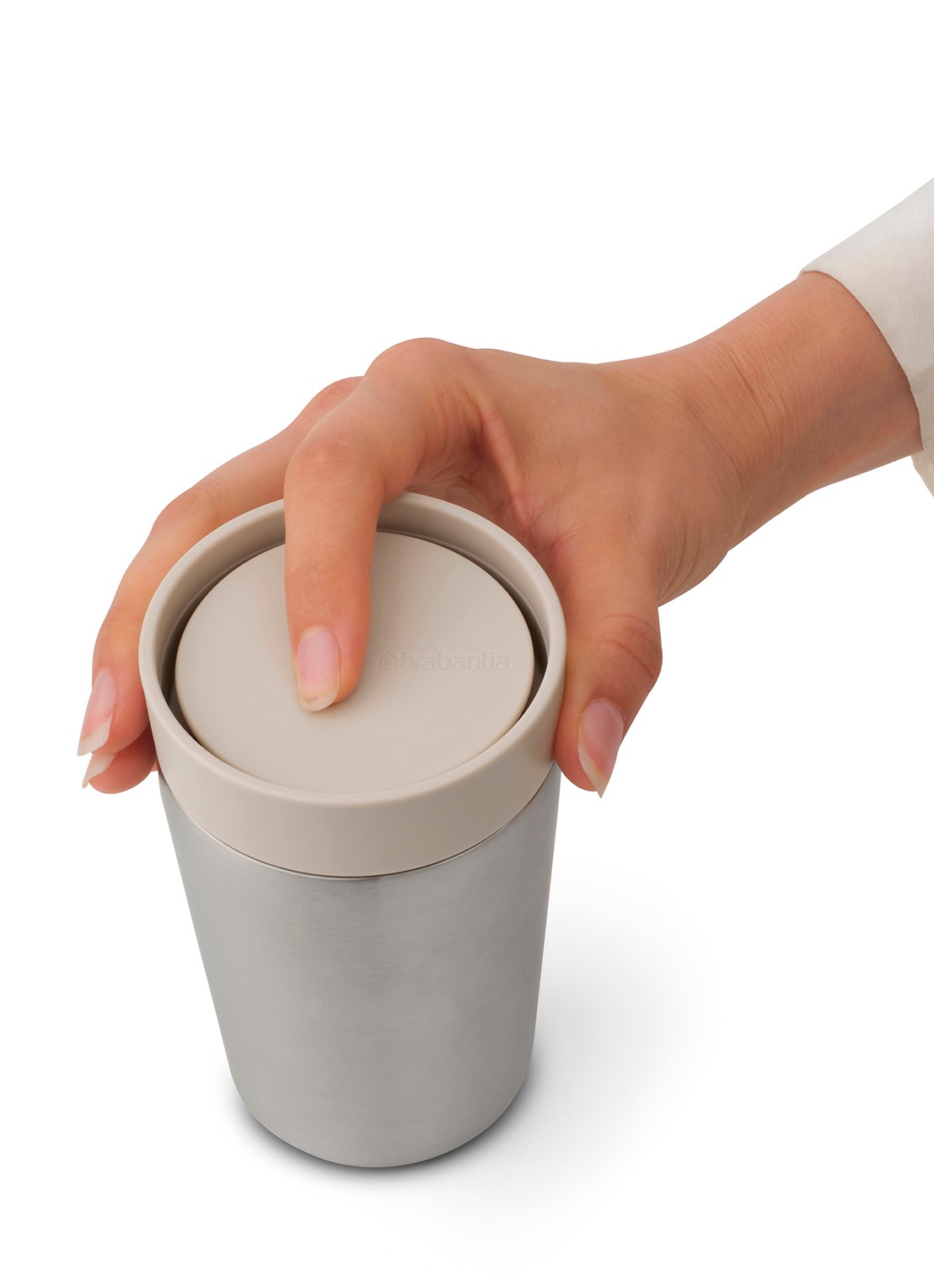Brabantia Make & Take thermosbeker/koffiebeker 200 ml - detail 4 beige